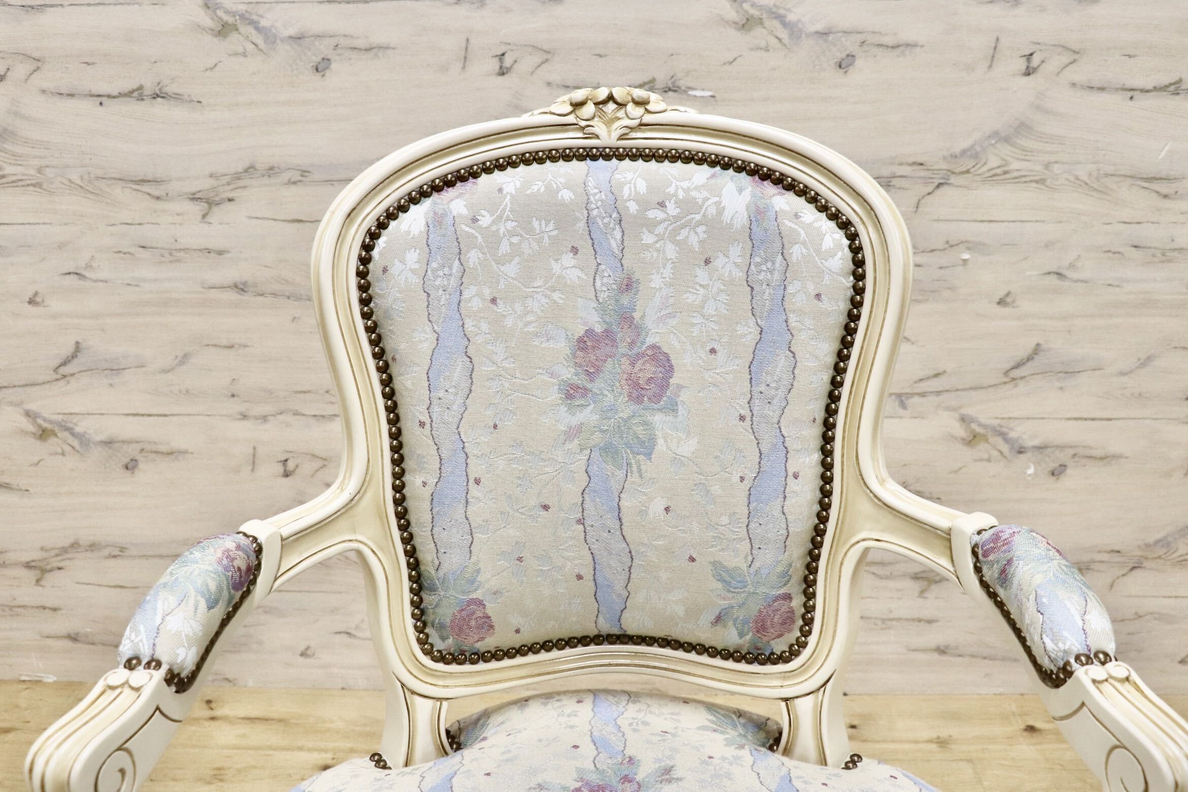 GMJS259B○domani / ドマーニ Louis XV ルイ15世 アームチェア ダイニングチェア 西洋 アンティーク カリモク最高峰 定価約25万円