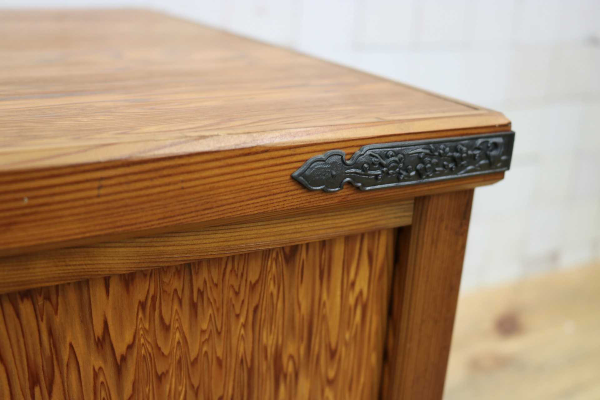 GMHS292○世界遺産屋久杉 サイドボード チェスト 飾り台 ローボード 和家具 和モダン 古民家 和室 レトロ 収納家具