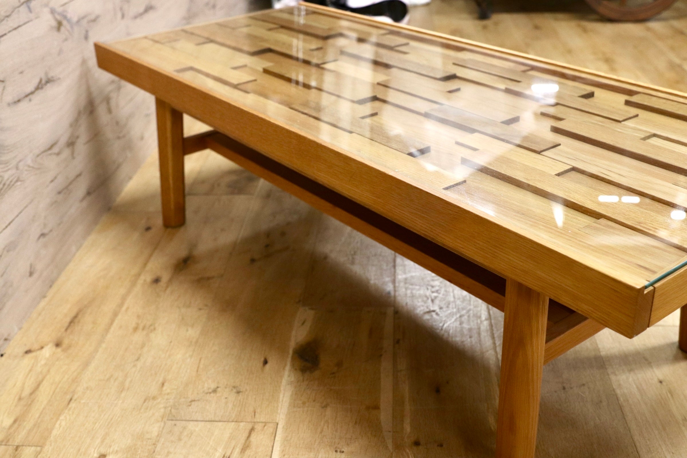 GMJH275B○SHIGIYAMA / シギヤマ家具工業 TORTE トルテ センターテーブル リビングテーブル オーク材 国産家具 定価約6.2万円 展示品