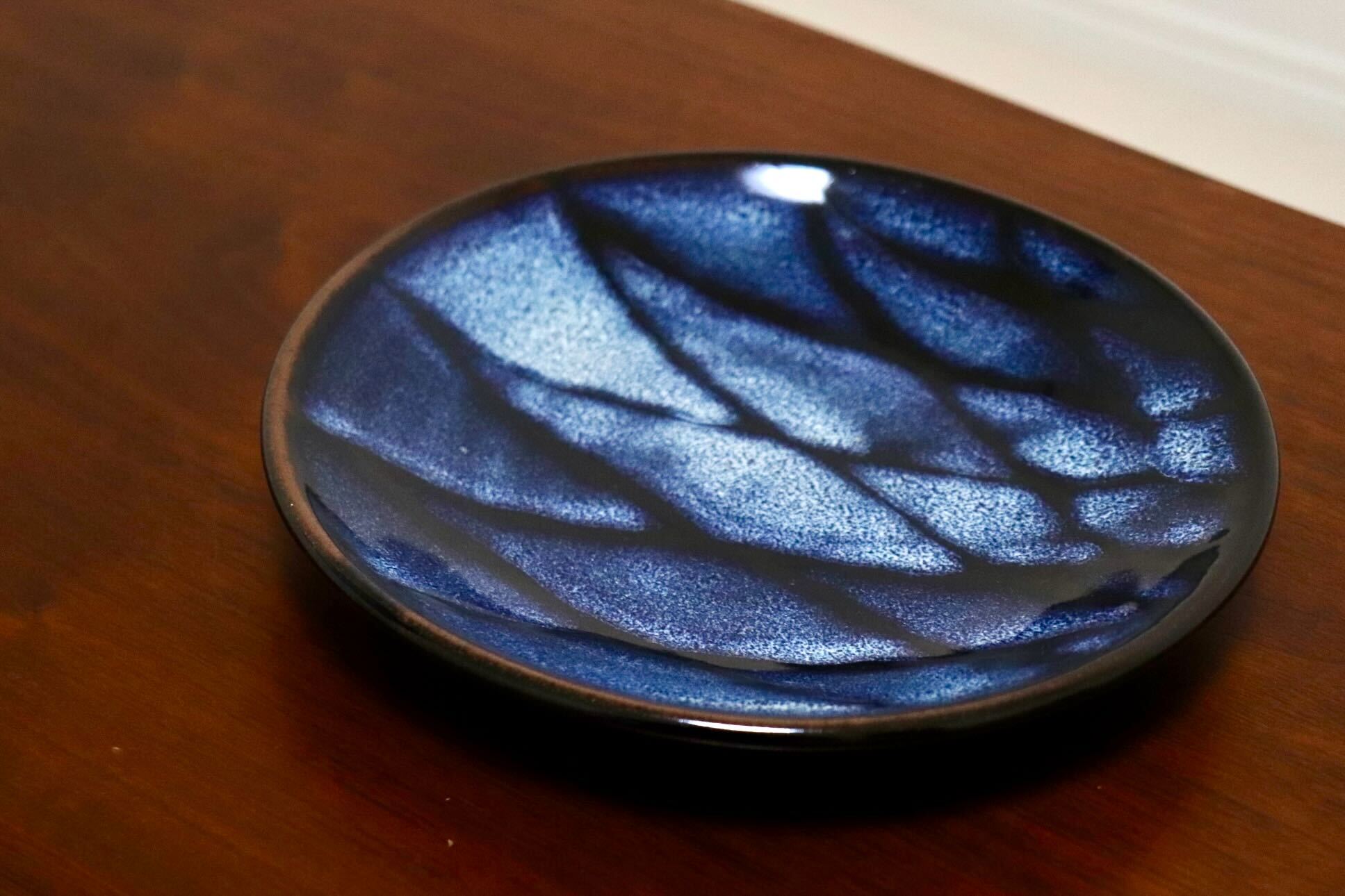 GMIO328D○陶勝窯 丹波焼 網目皿6寸 市野勝 市野勝磯 陶器 工芸品 丹波篠山 未使用