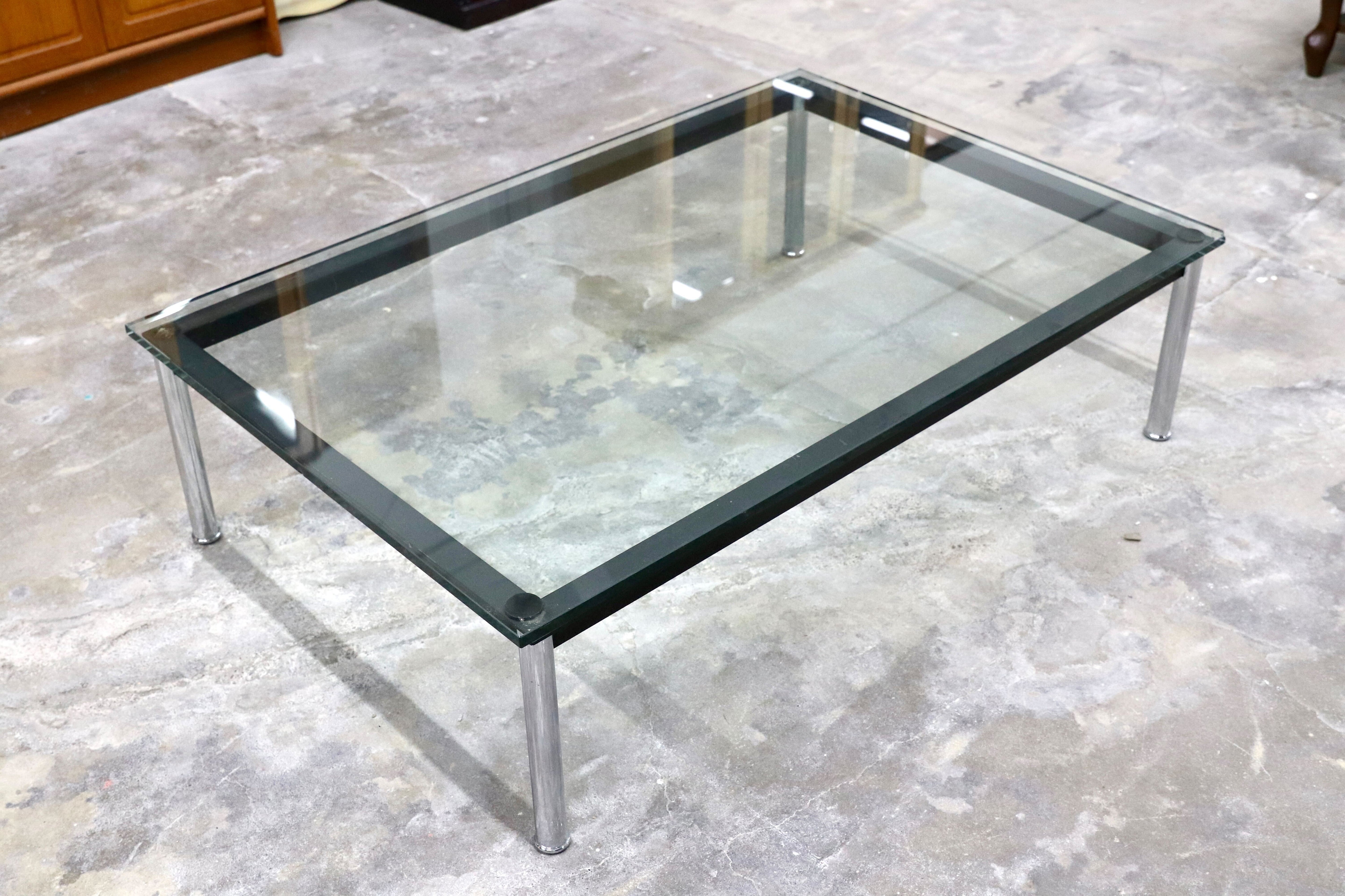 GMIK511○Cassina / カッシーナ LC10 ル・コルビュジエ ローテーブル センターテーブル リビングテーブル イタリアモダン 定価約67万