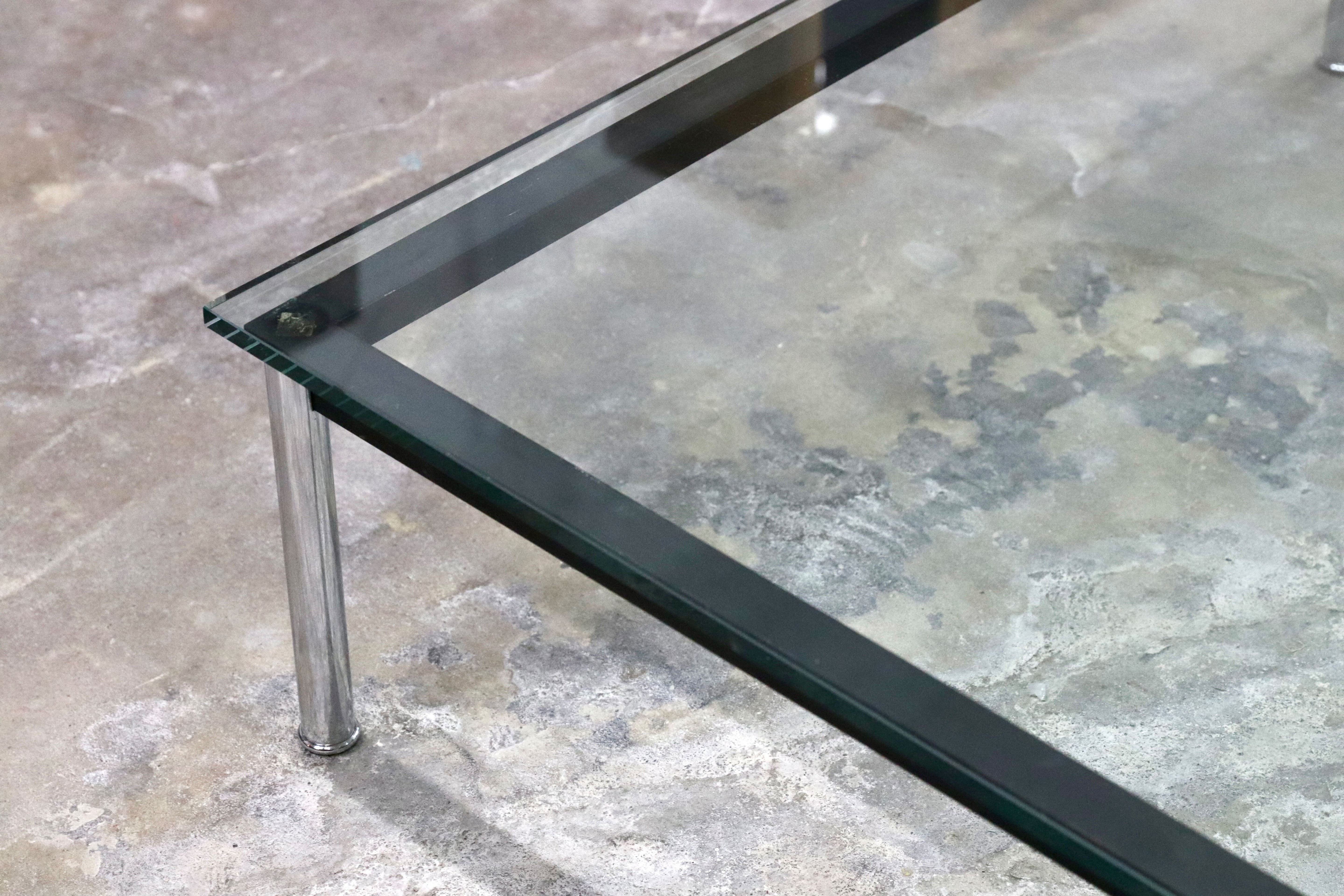 GMIK511○Cassina / カッシーナ LC10 ル・コルビュジエ ローテーブル センターテーブル リビングテーブル イタリアモダン 定価約67万