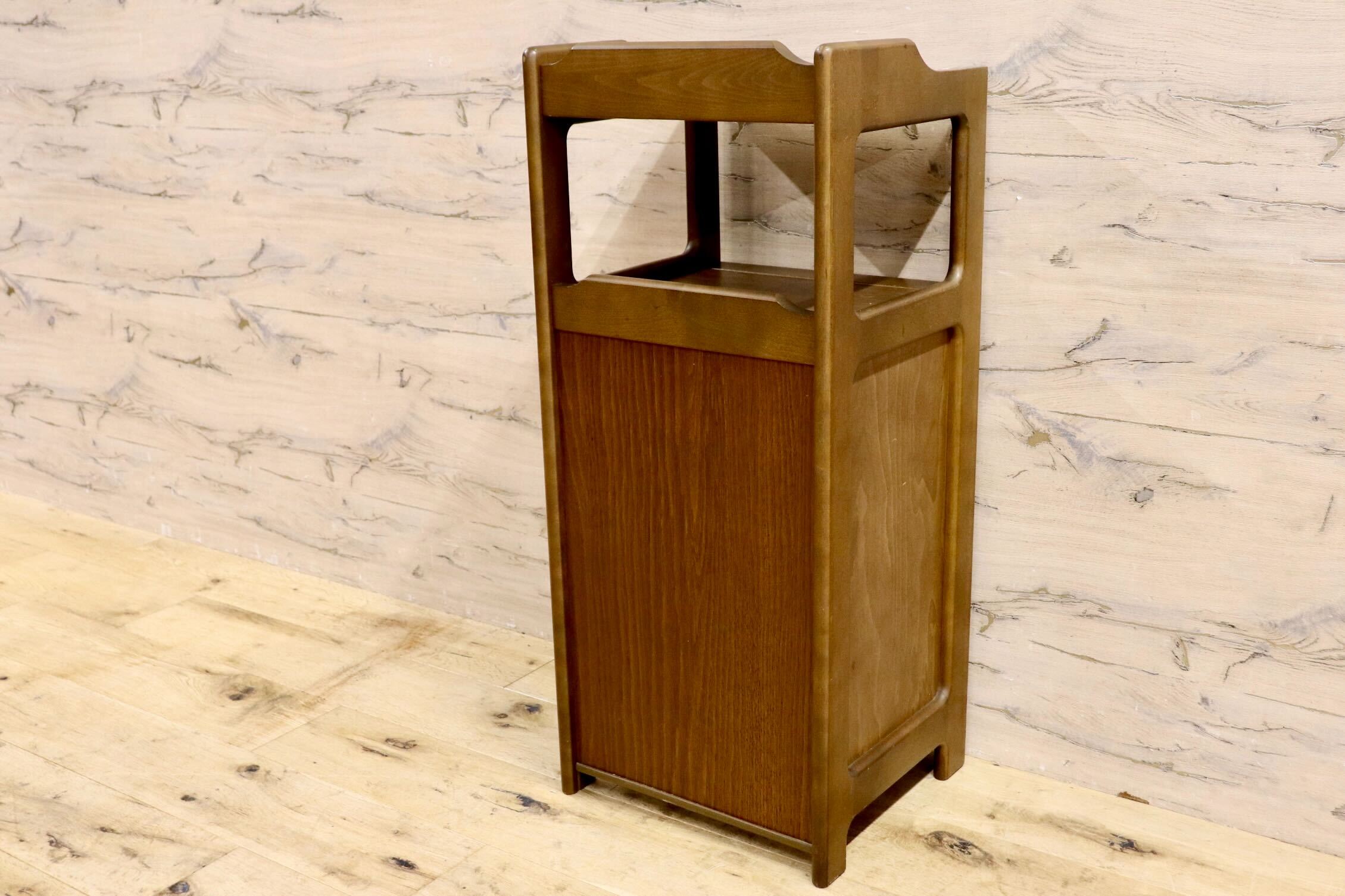 GMIH125○karimoku / カリモク 電話台 FAX台 花台 飾り棚 リビング収納 引出し クラシック レトロ 国産家具