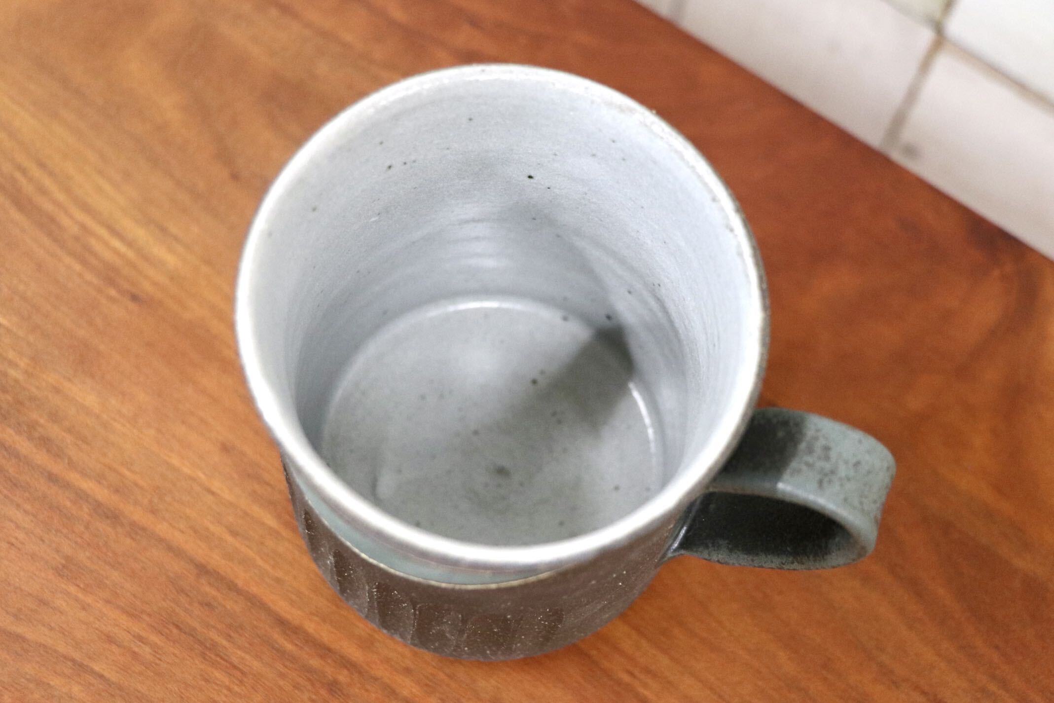 GMJO95A〇市野悟窯 市野哲次 丹波焼 彩色線象嵌 マグカップ 陶器 現代陶芸 作家物