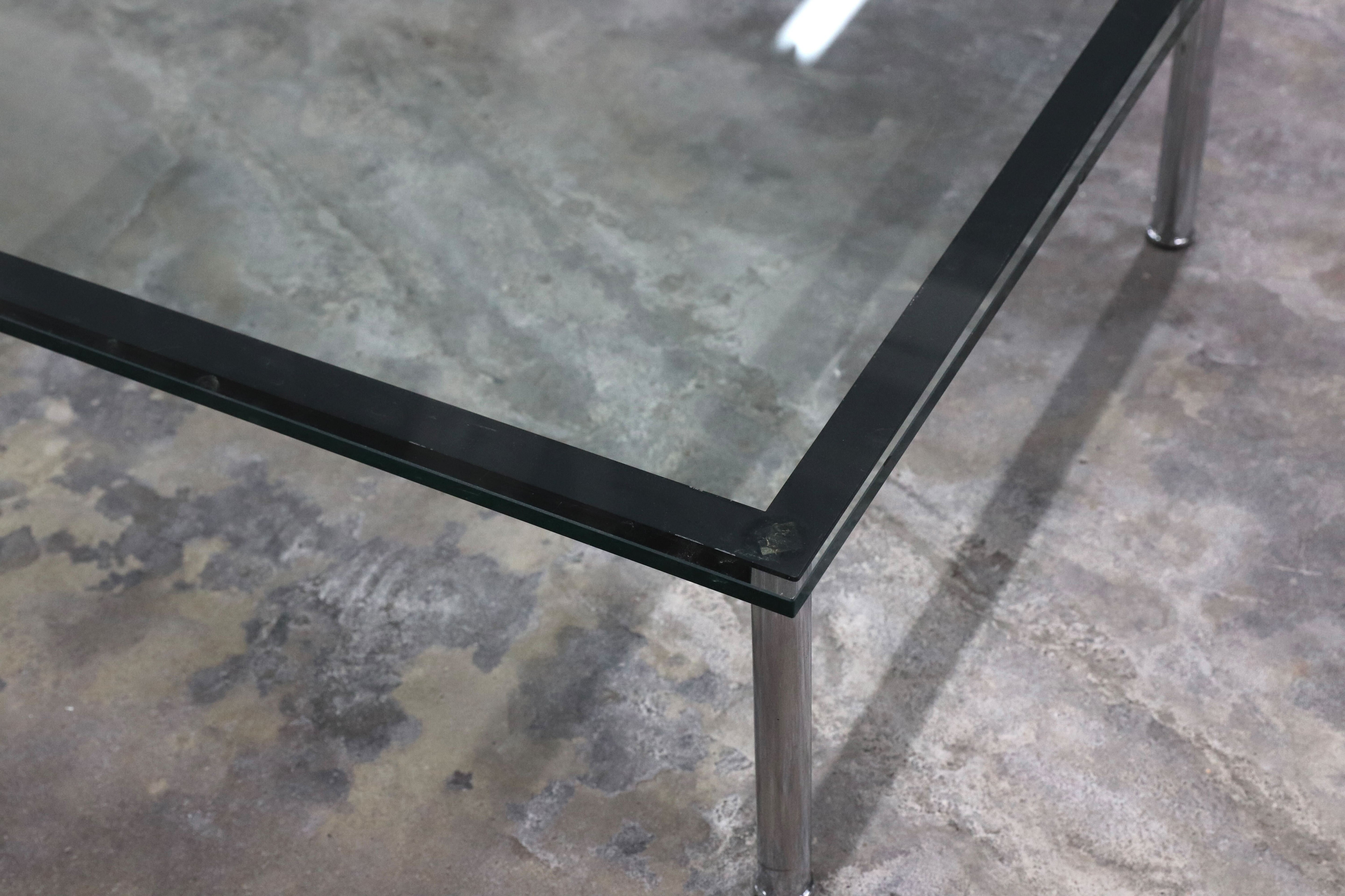 GMIK511○Cassina / カッシーナ LC10 ル・コルビュジエ ローテーブル センターテーブル リビングテーブル イタリアモダン 定価約67万