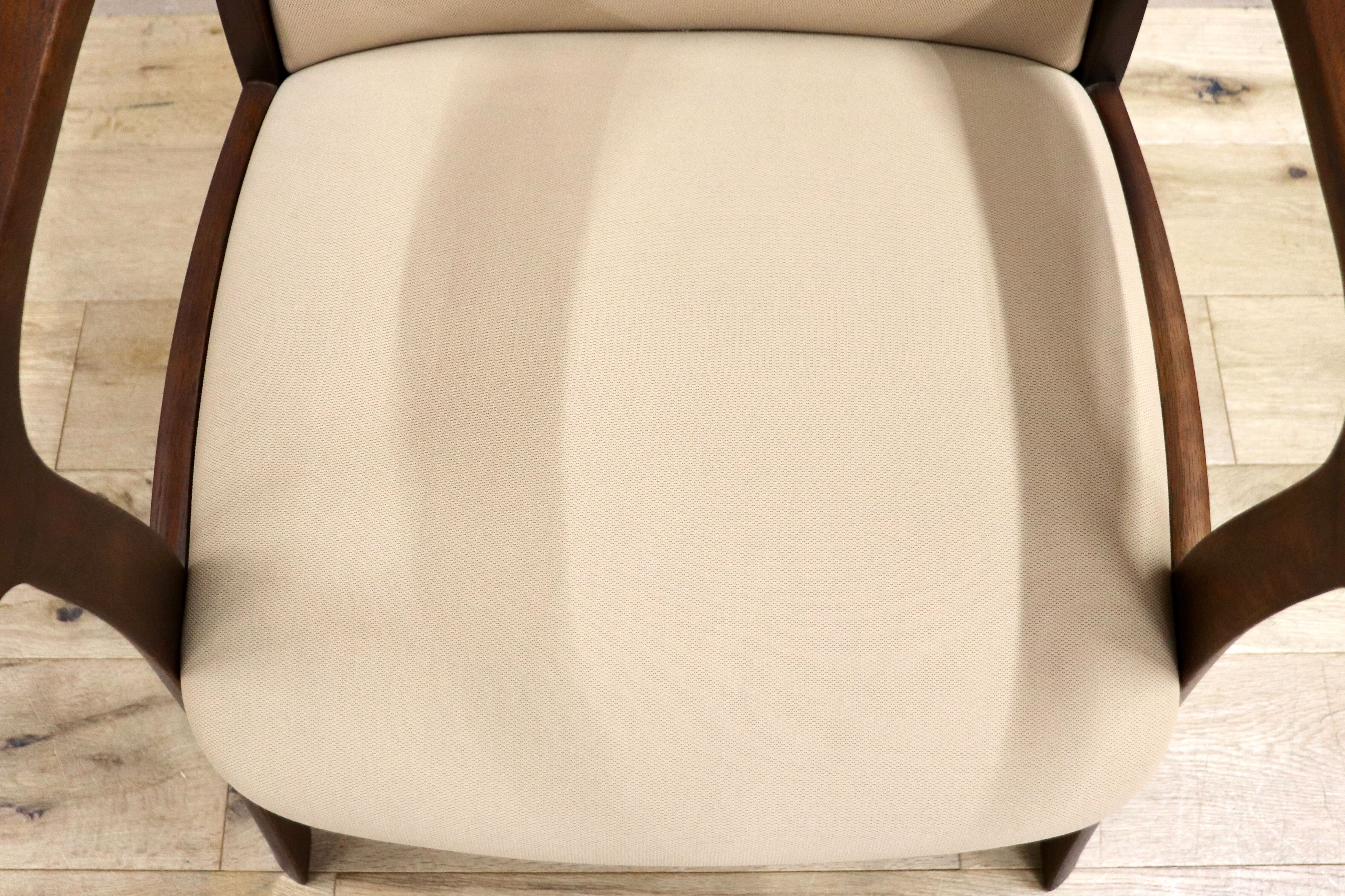 GMHS463E○シラカワ / shirakawa ダイニングチェア アームチェア 椅子 ファブリック 飛騨の家具 レトロ モダン