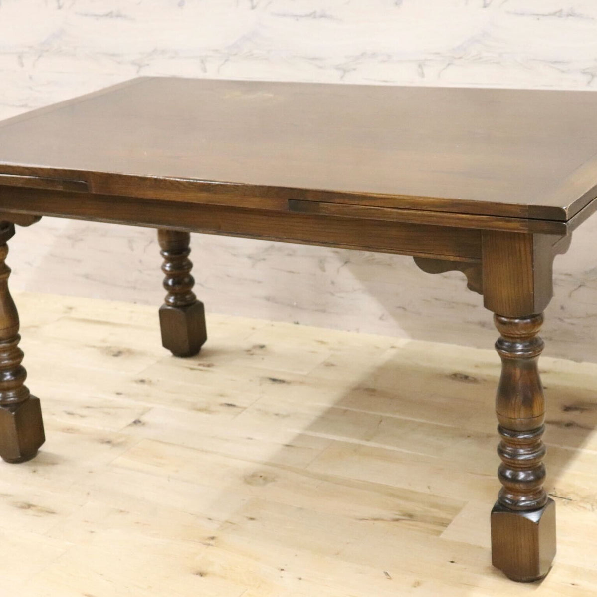 GMHK178○英国 アンティーク エクステンションテーブル ダイニング  