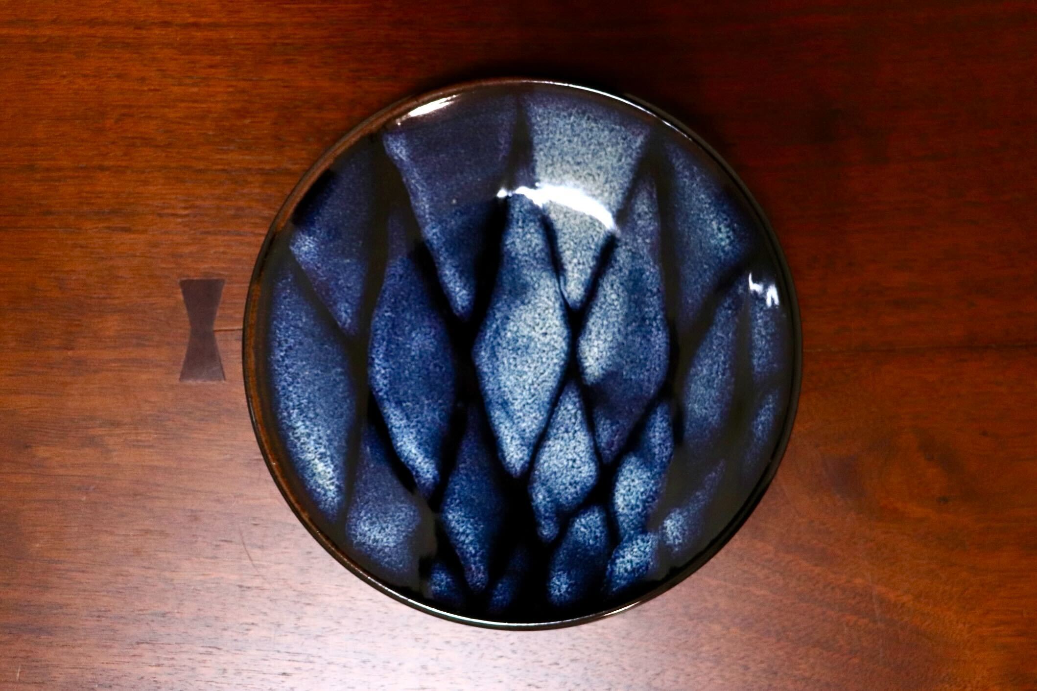 GMIO328D○陶勝窯 丹波焼 網目皿6寸 市野勝 市野勝磯 陶器 工芸品 丹波篠山 未使用