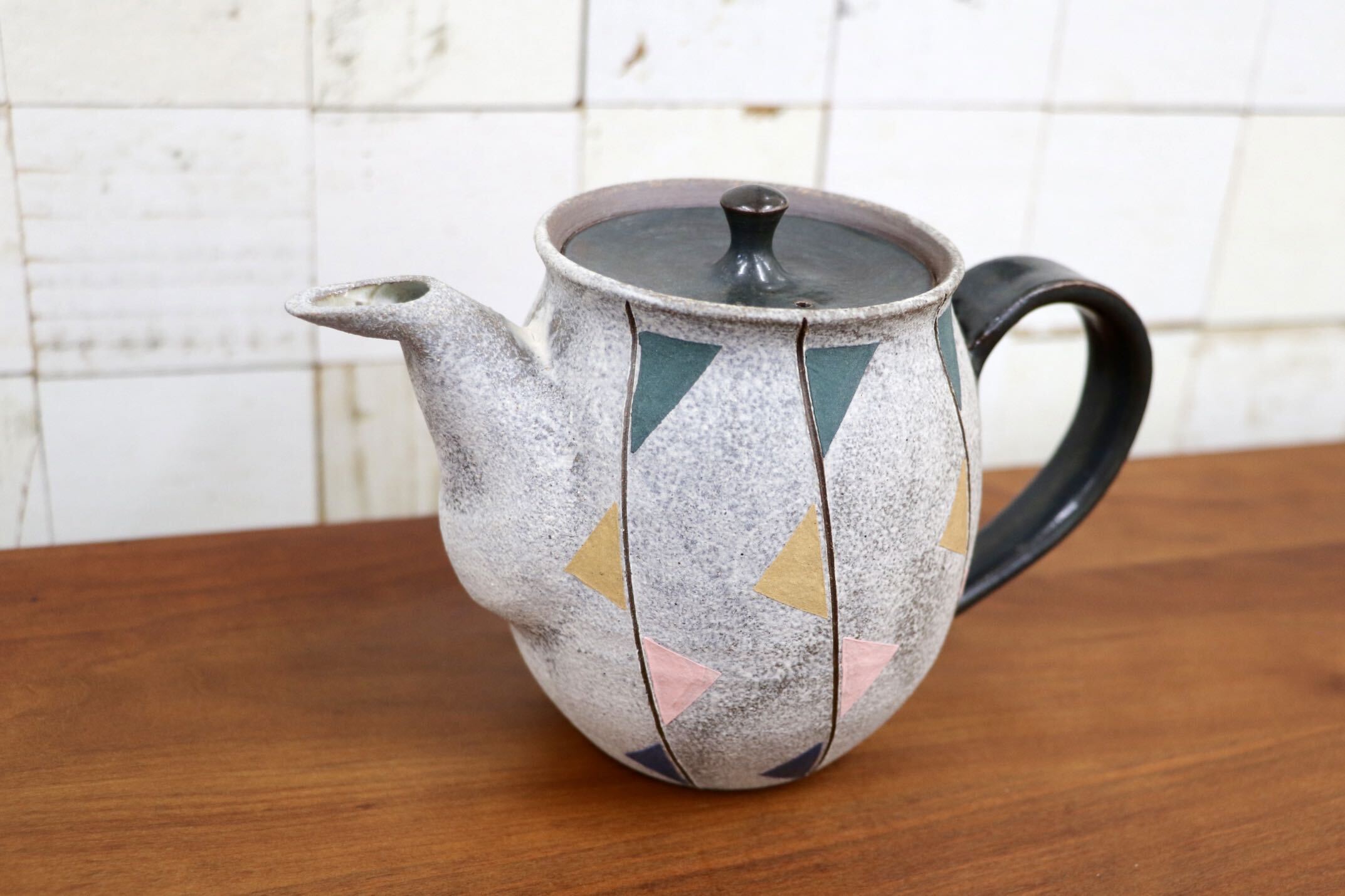 GMJO92〇市野悟窯 市野哲次 丹波焼 ティーポット 陶器 現代陶芸 丹波篠山 作家物