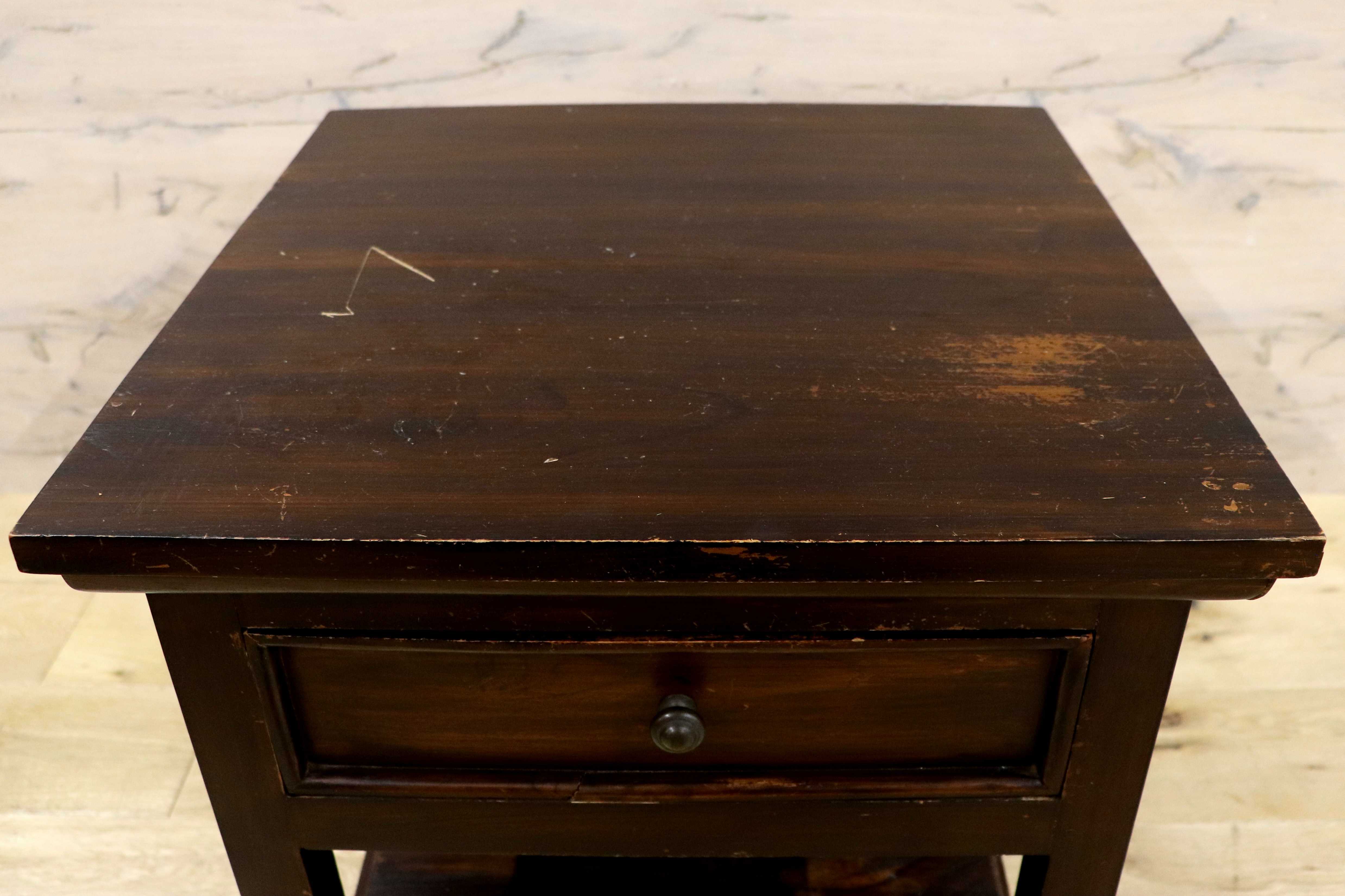 GMIK560B○ヨーロピアン アンティーク ヴィンテージ サイドテーブル コンソール チェスト キャビネットナイトテーブル 木製 電話台 花台