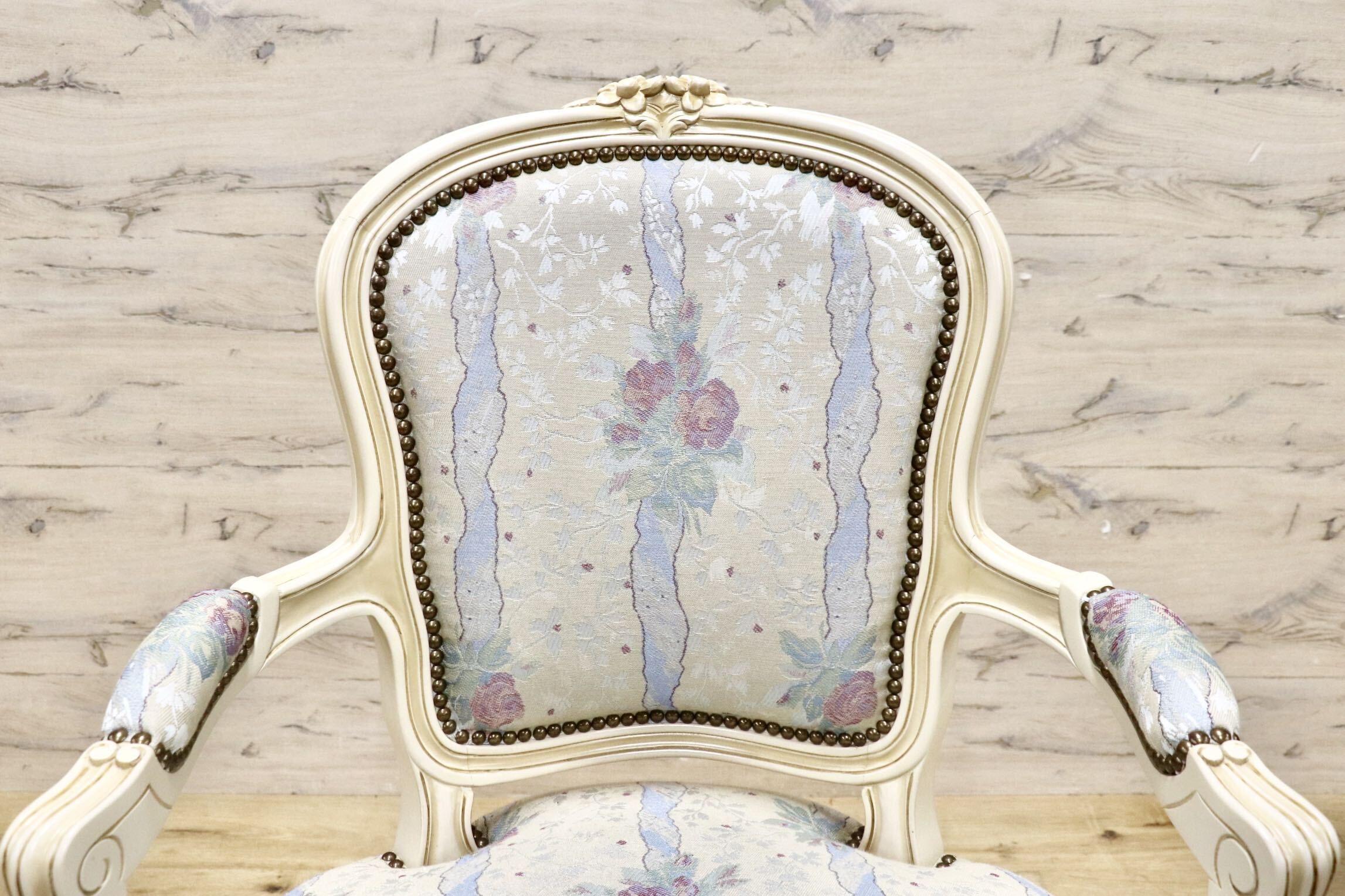 GMJS259C○domani / ドマーニ Louis XV ルイ15世 アームチェア ダイニングチェア 西洋 アンティーク カリモク最高峰 定価約25万円
