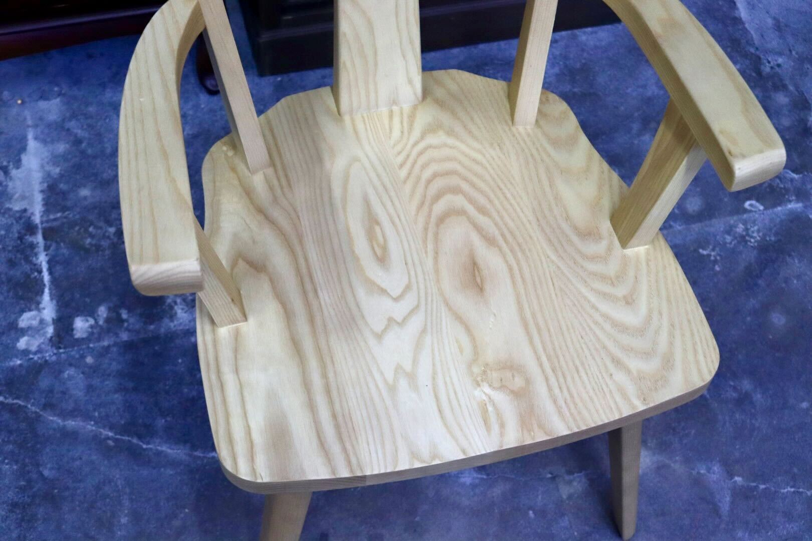 GMIH320A○らくよう工芸 飛騨家具 ダイニングチェア アームチェア 椅子 木製 無垢材 シンプル ナチュラル カントリー