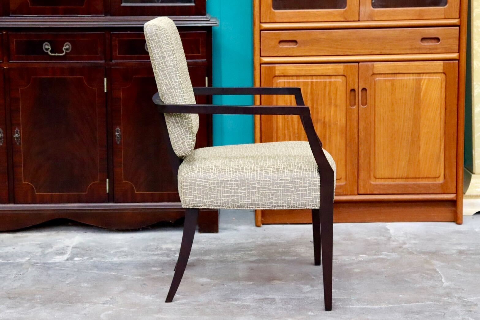 GMIH172A○ROCKSTONE / ロックストーン ダイニングチェア 椅子 アームチェア ファブリック 北欧 アンティーク モデルルーム展示品