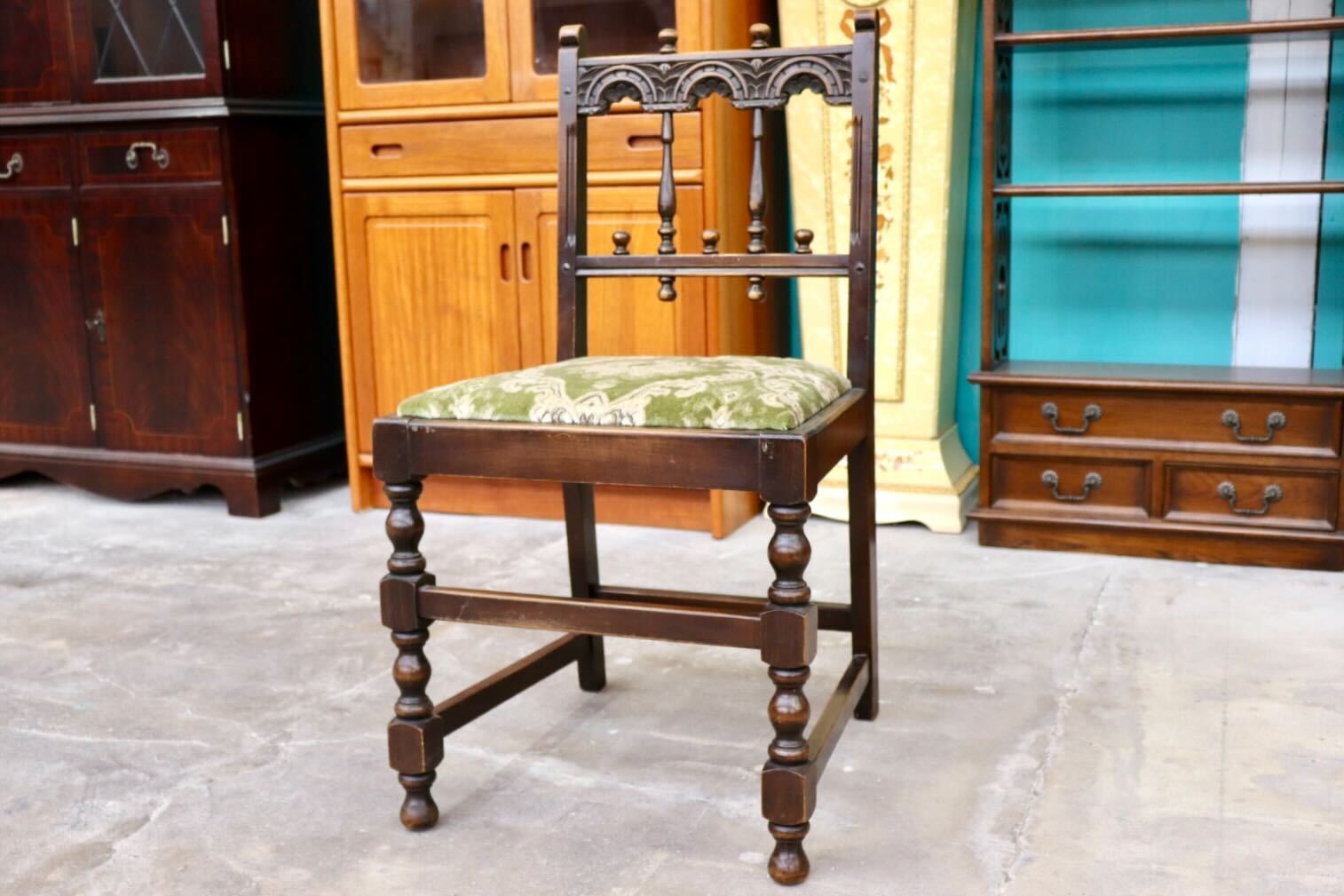 GMIK405D○ERCOL / アーコール Old Colonial ヨークシャー ダイニングチェア イギリス ヴィンテージ クラシック 西洋 アンティーク 稀少