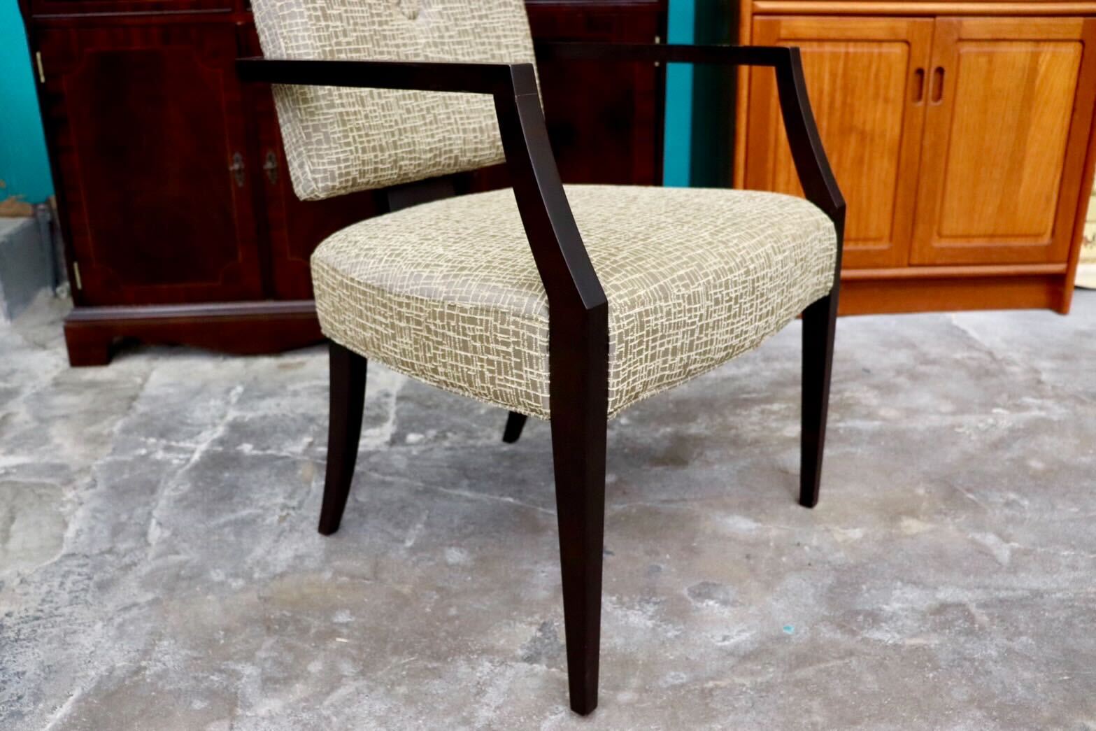 GMIH172A○ROCKSTONE / ロックストーン ダイニングチェア 椅子 アームチェア ファブリック 北欧 アンティーク モデルルーム展示品