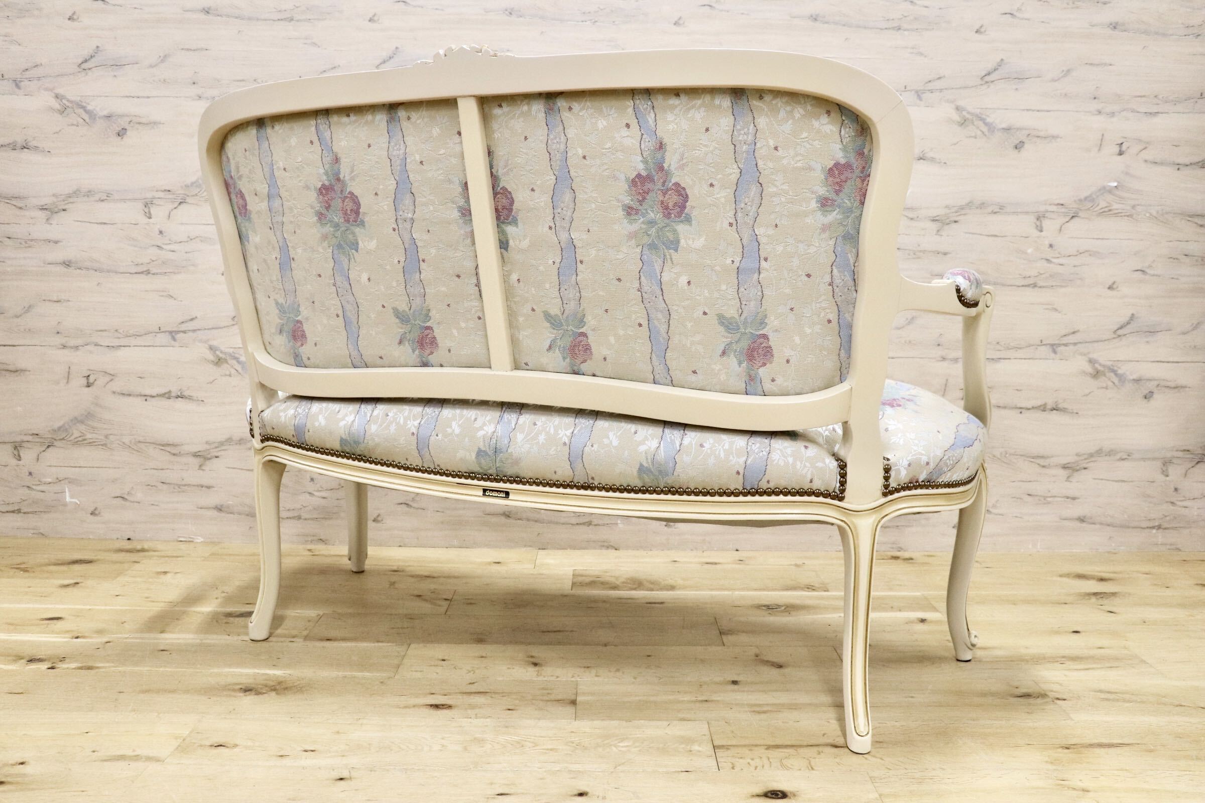 GMJS259D○domani / ドマーニ Louis XV ルイ15世 2人掛けソファ ラブソファ 西洋 アンティーク カリモク最高峰 定価約58万円