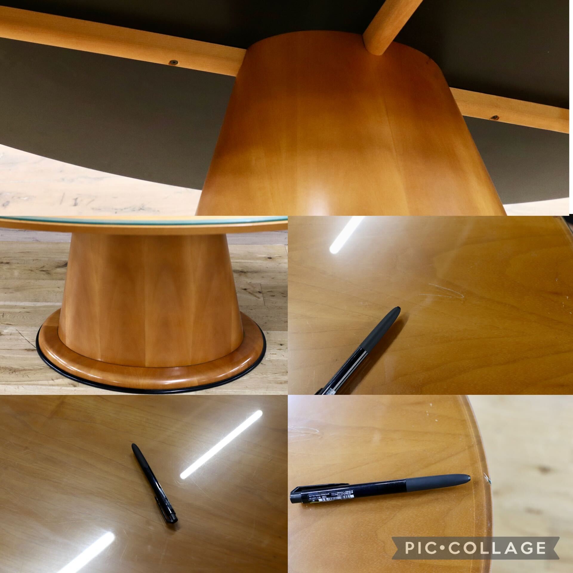 GMIH242○IDC大塚家具 イタリア製 輸入家具 ダイニングテーブル 食卓テーブル チェリー材 イタリアモダン 検）Moletta Carpanelli