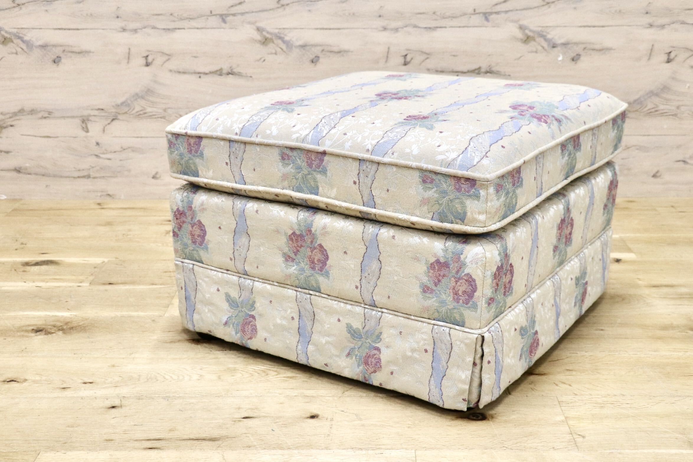 GMJS259E○domani / ドマーニ Louis XV ルイ15世 スツール オットマン ローチェア 西洋 アンティーク カリモク最高峰 定価約11万円