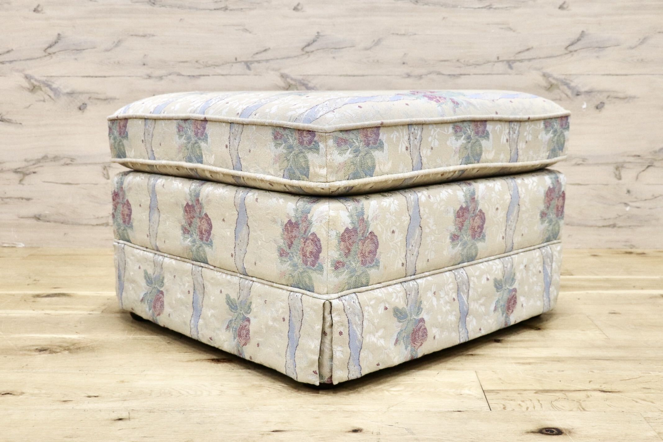 GMJS259E○domani / ドマーニ Louis XV ルイ15世 スツール オットマン ローチェア 西洋 アンティーク カリモク最高峰 定価約11万円