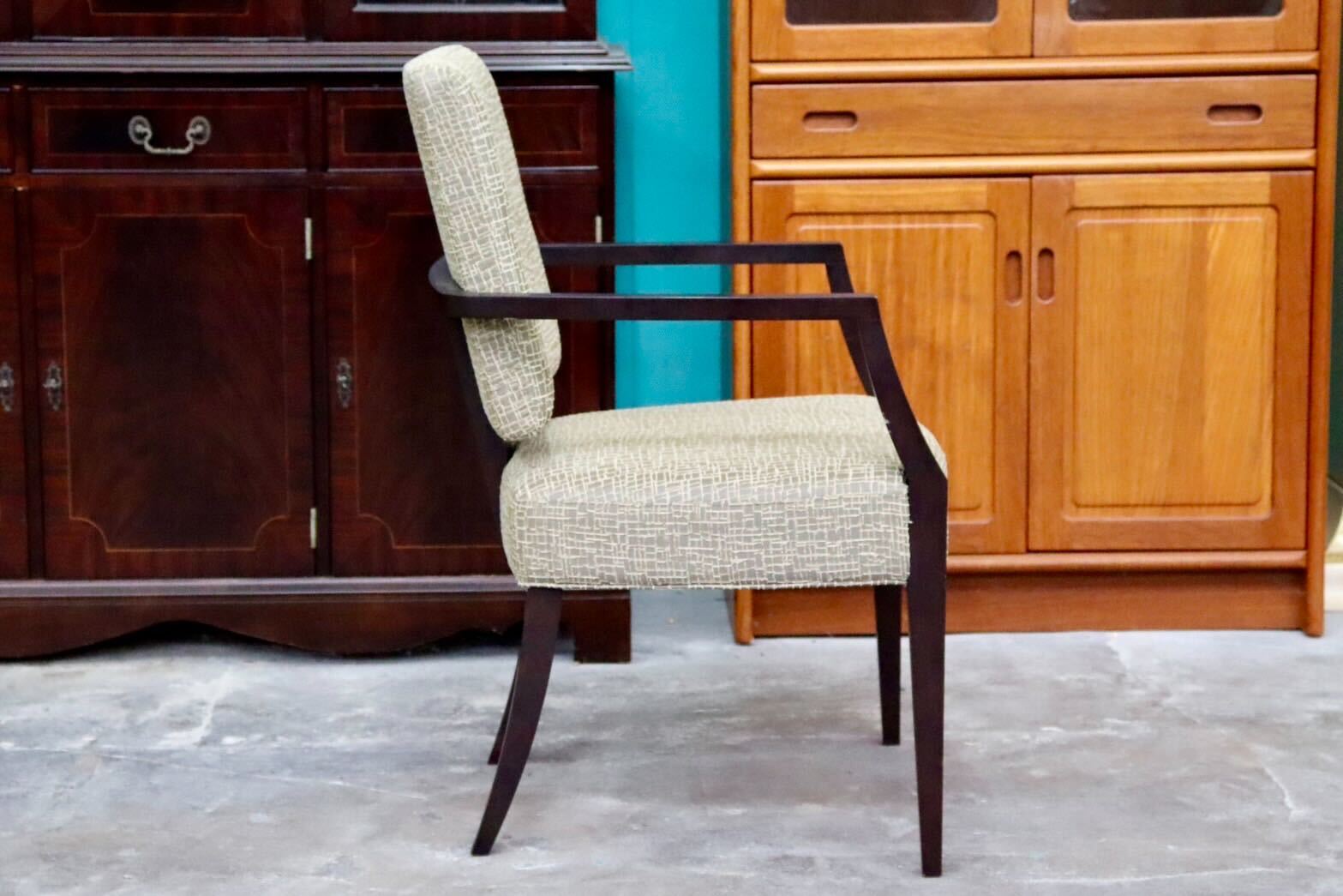 GMIH172D○ROCKSTONE / ロックストーン ダイニングチェア 椅子 アームチェア ファブリック 北欧スタイル　モデルルーム展示品