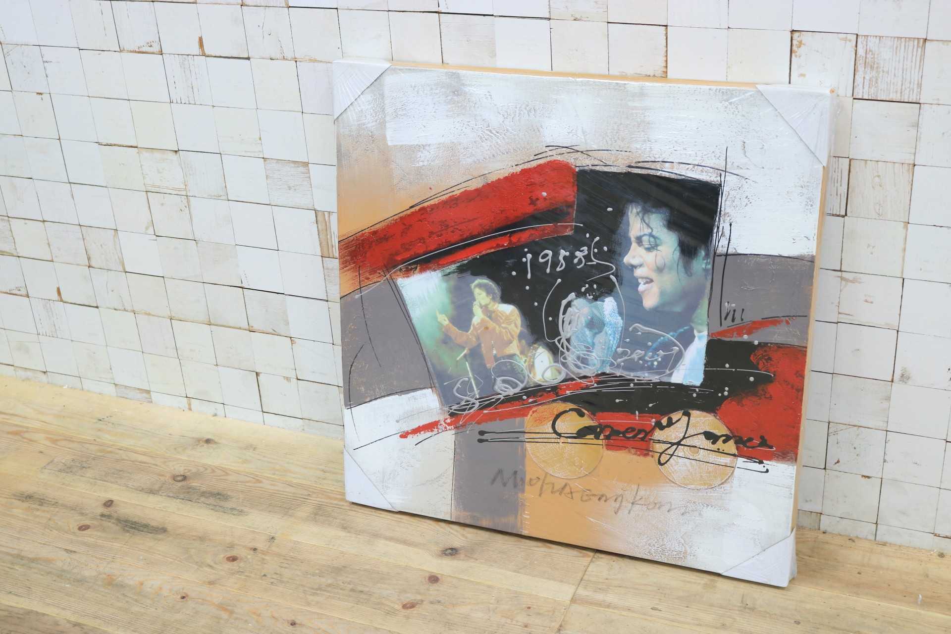 GMIK749U◯マイケル・ジャクソン アートパネル 大型 インテリアボード コラージュアート