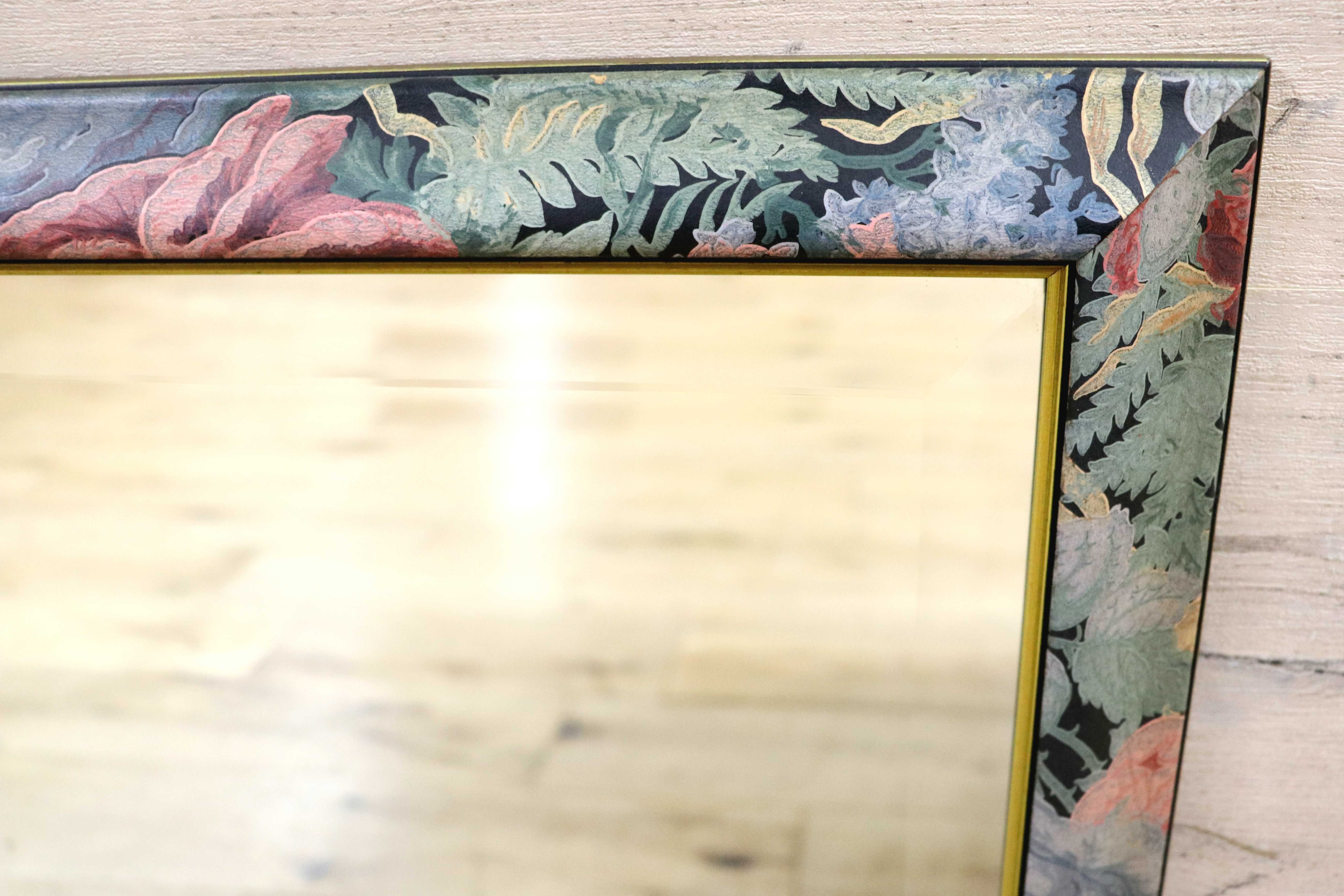 GMIK570A○イタリア製 ウォールミラー 壁掛け ITALY クラシック エレガント 鏡 インテリア ミラー アンティーク 花柄