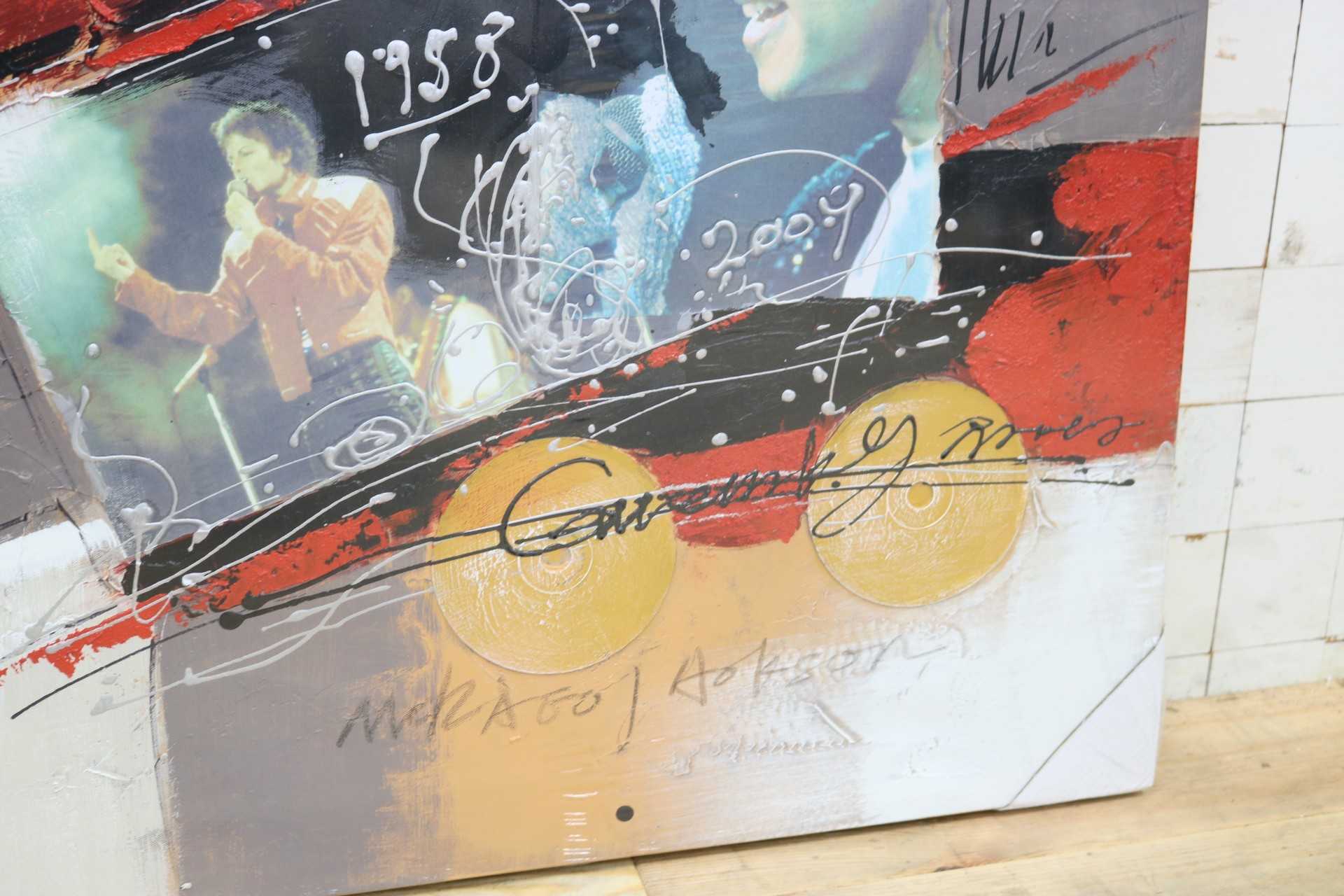 GMIK749W◯マイケル・ジャクソン アートパネル 大型 インテリアボード コラージュアート