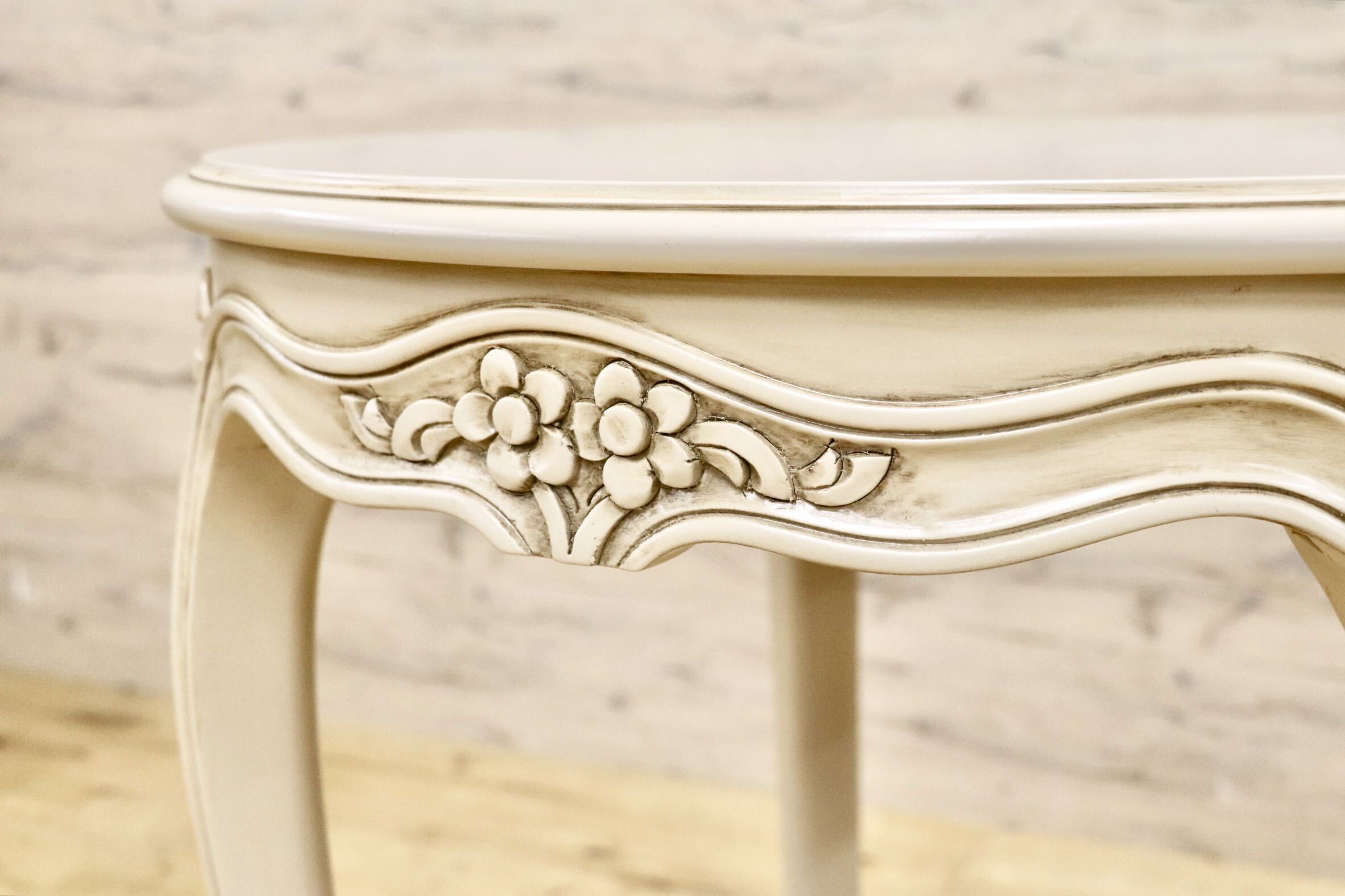 GMJS259G○domani / ドマーニ Louis XV ルイ15世 サイドテーブル コンソールテーブル 西洋 アンティーク カリモク最高峰 定価約21万 展示品