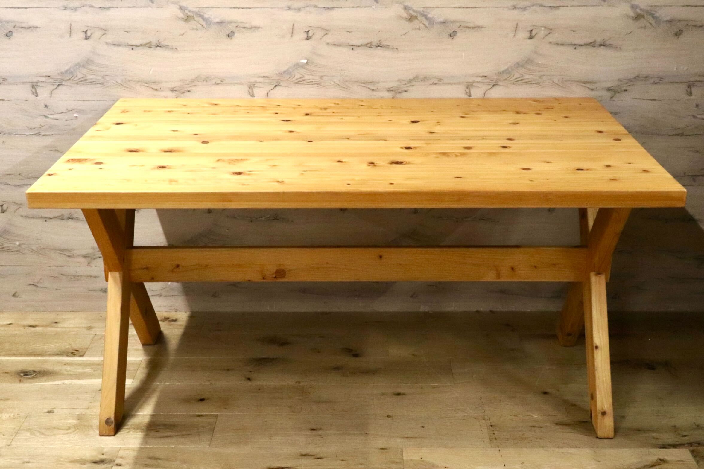 GMJH142○SHIGIYAMA / シギヤマ家具 凪 140テーブル ダイニングテーブル 食卓テーブル 作業台 ナチュラル ヒノキ材