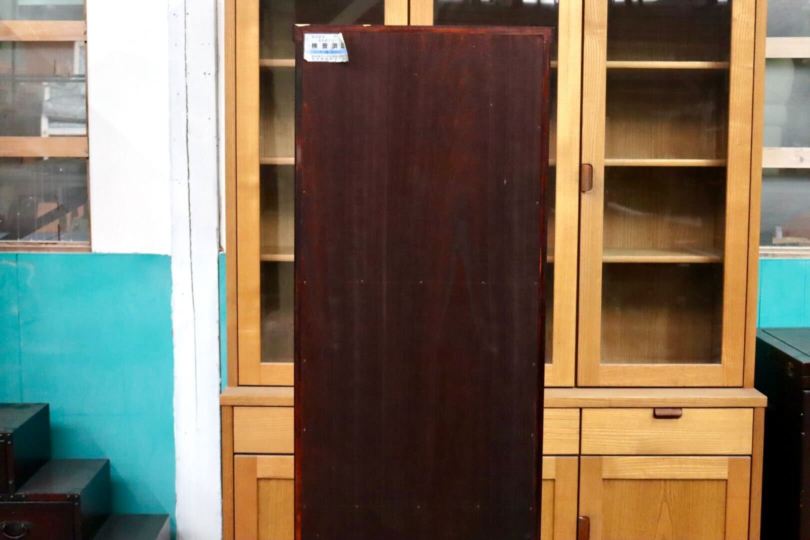 GMIS379A○岩谷堂箪笥 スリムハイチェスト 整理箪笥 リビングボード キャビネット 民藝 伝統工芸 和家具 和モダン レトロ アンティーク