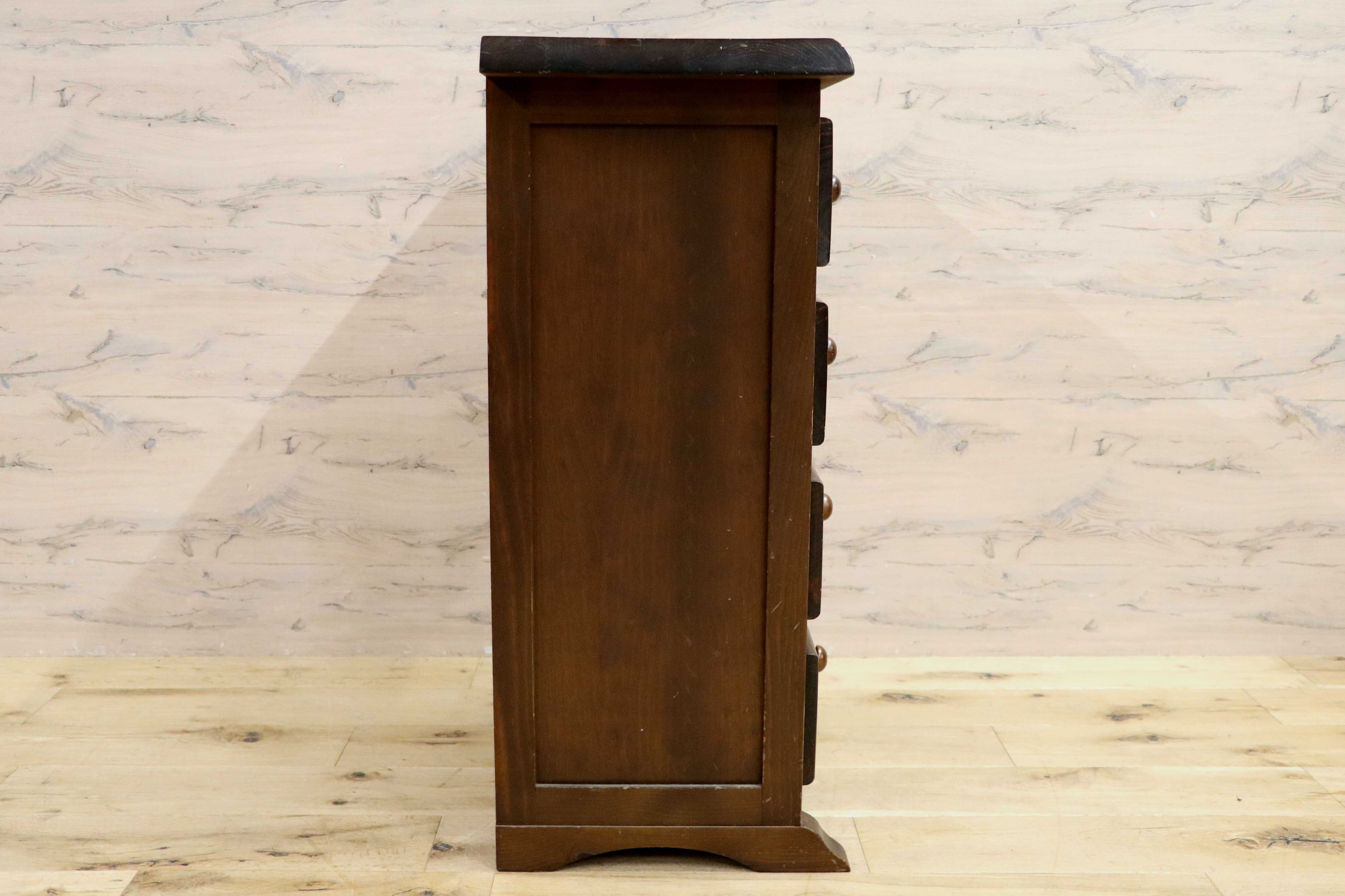 GMIH18○バレンシア家具 スペイン製 タイルチェスト 4段チェスト チェスト 飾り棚 整理箪笥 収納家具 カントリー 希少