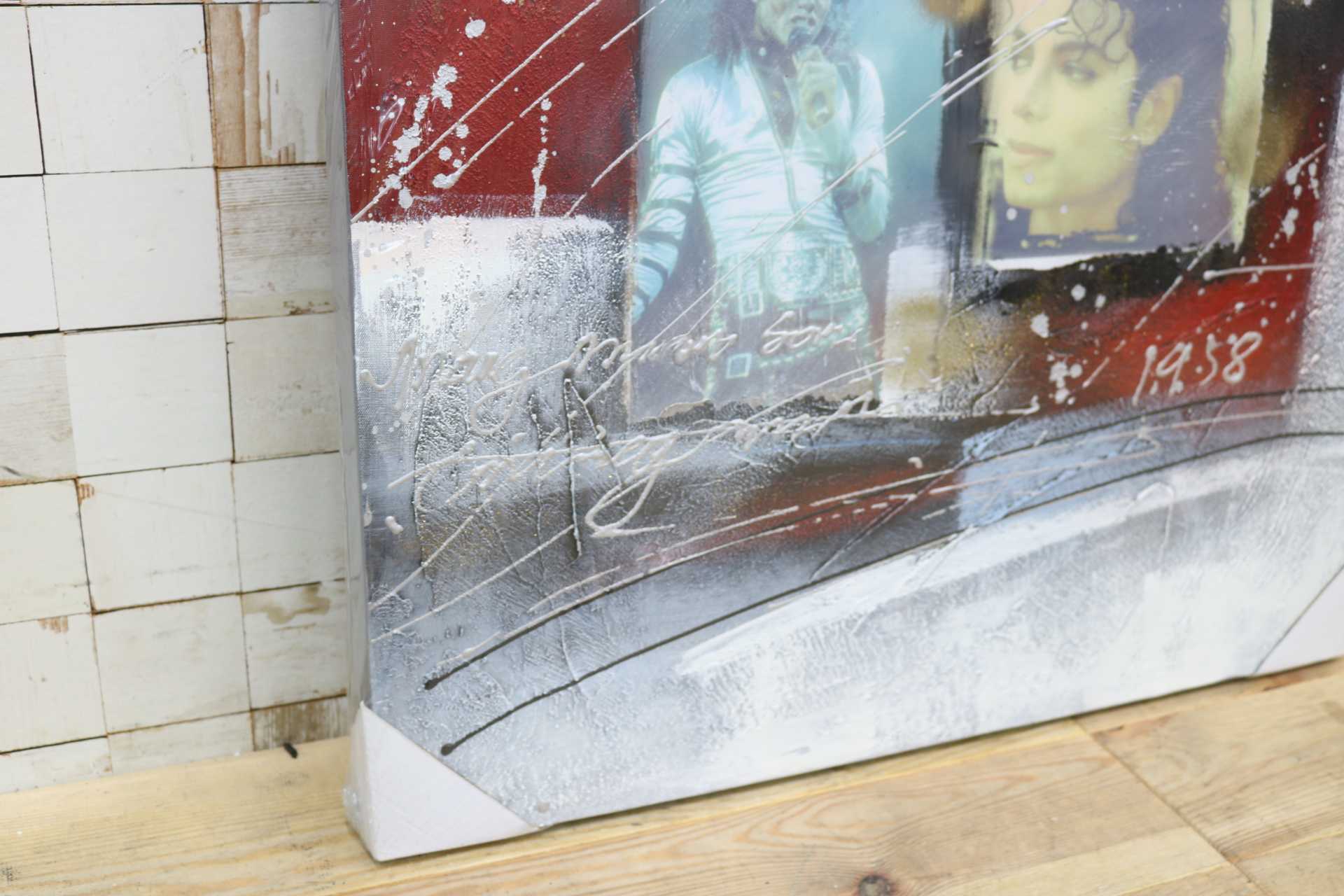 GMIK749AC◯マイケル・ジャクソン アートパネル 大型 インテリアボード コラージュアート