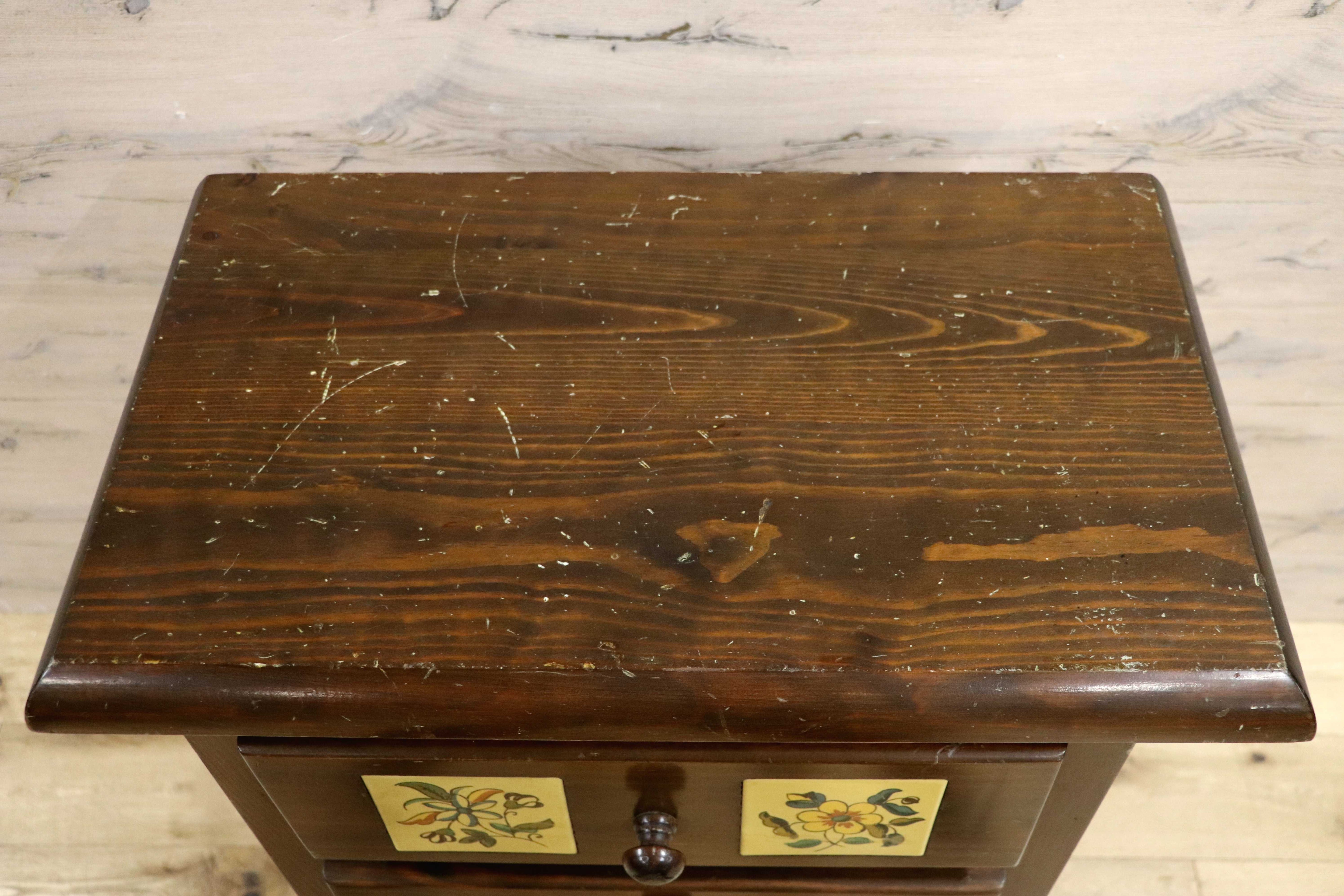 GMIH18○バレンシア家具 スペイン製 タイルチェスト 4段チェスト チェスト 飾り棚 整理箪笥 収納家具 カントリー 希少