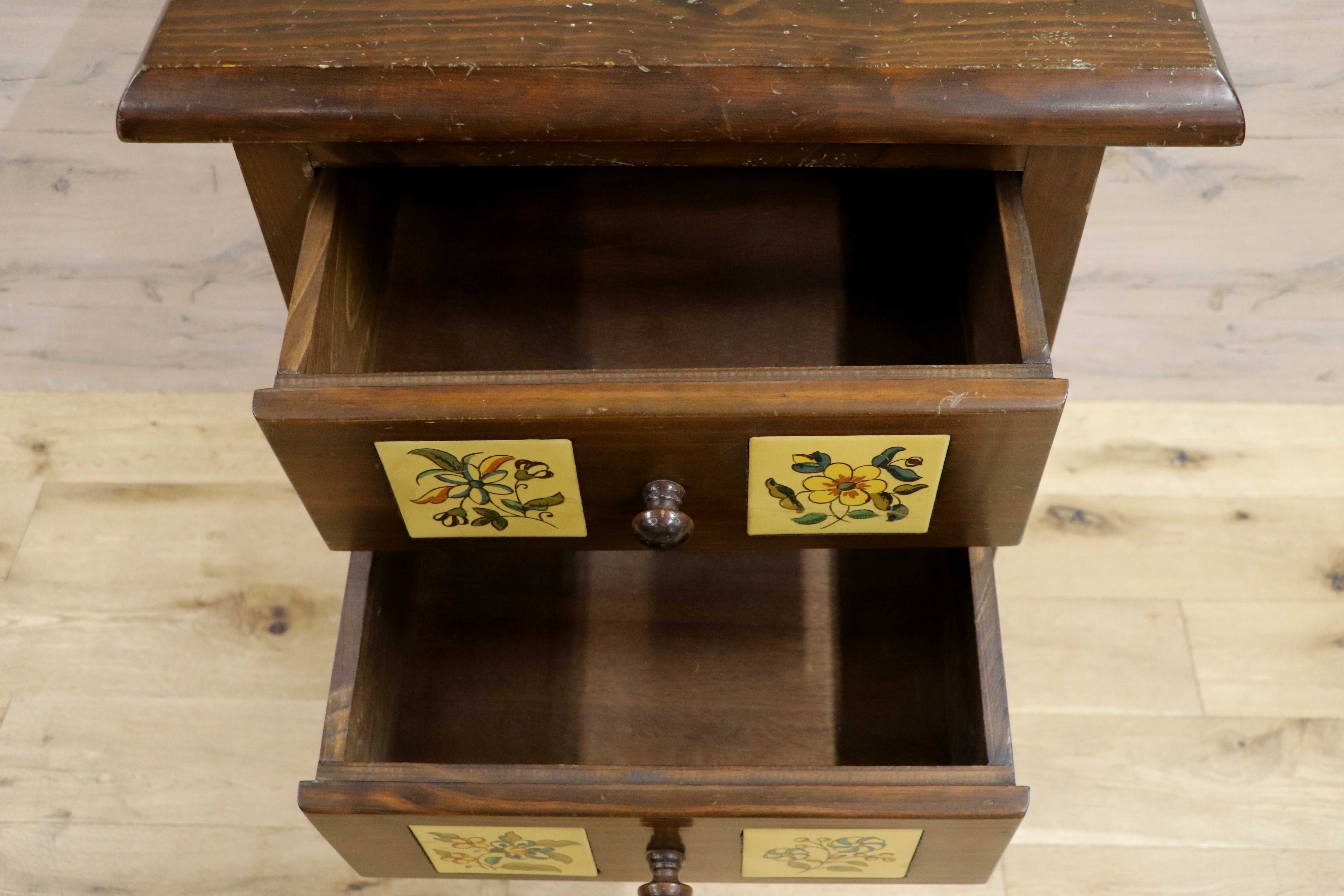 GMIH18○バレンシア家具 スペイン製 タイルチェスト 4段チェスト チェスト 飾り棚 整理箪笥 収納家具 カントリー 希少