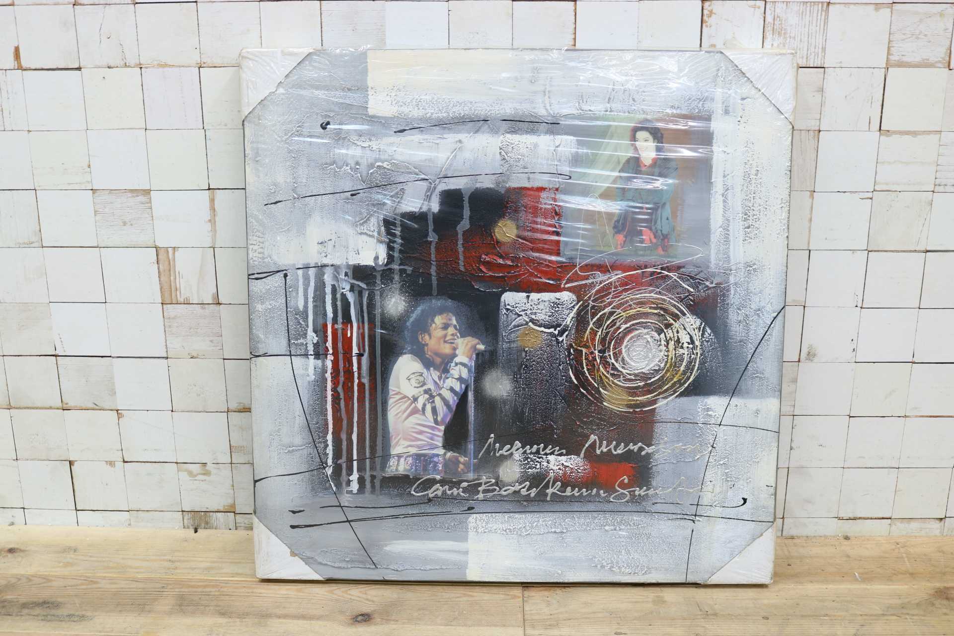 GMIK749AD◯マイケル・ジャクソン アートパネル 大型 インテリアボード コラージュアート