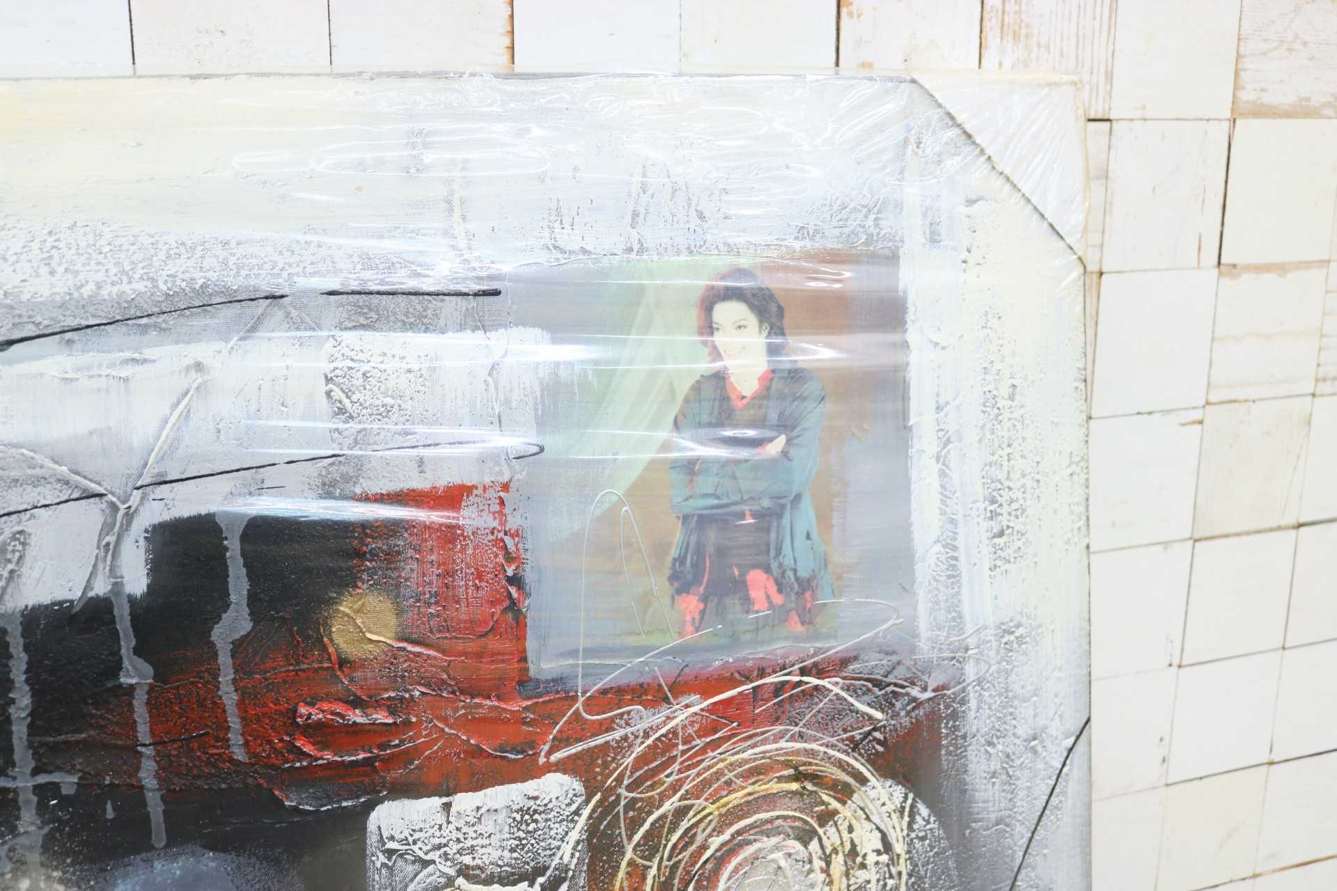 GMIK749AD◯マイケル・ジャクソン アートパネル 大型 インテリアボード コラージュアート