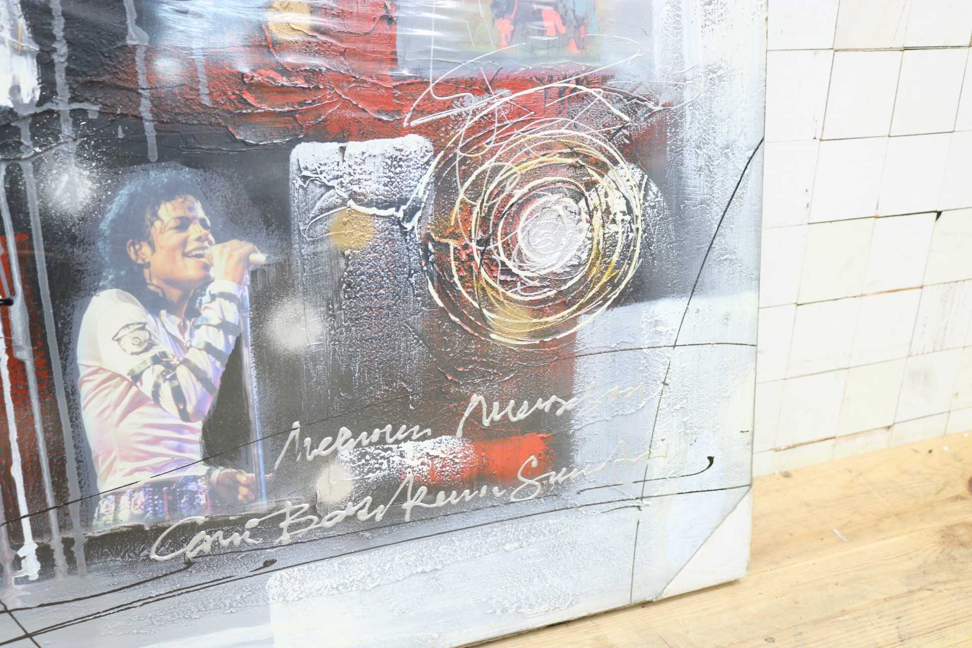 GMIK749AD◯マイケル・ジャクソン アートパネル 大型 インテリアボード コラージュアート