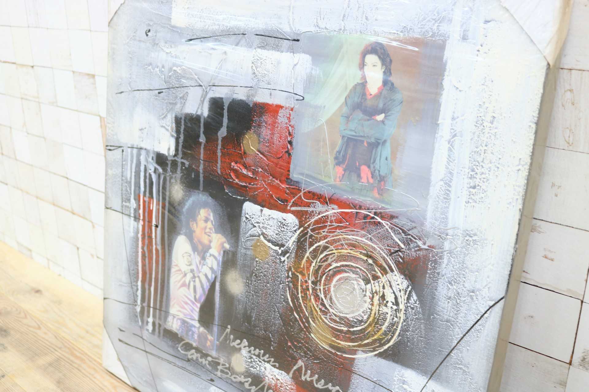GMIK749AD◯マイケル・ジャクソン アートパネル 大型 インテリアボード コラージュアート