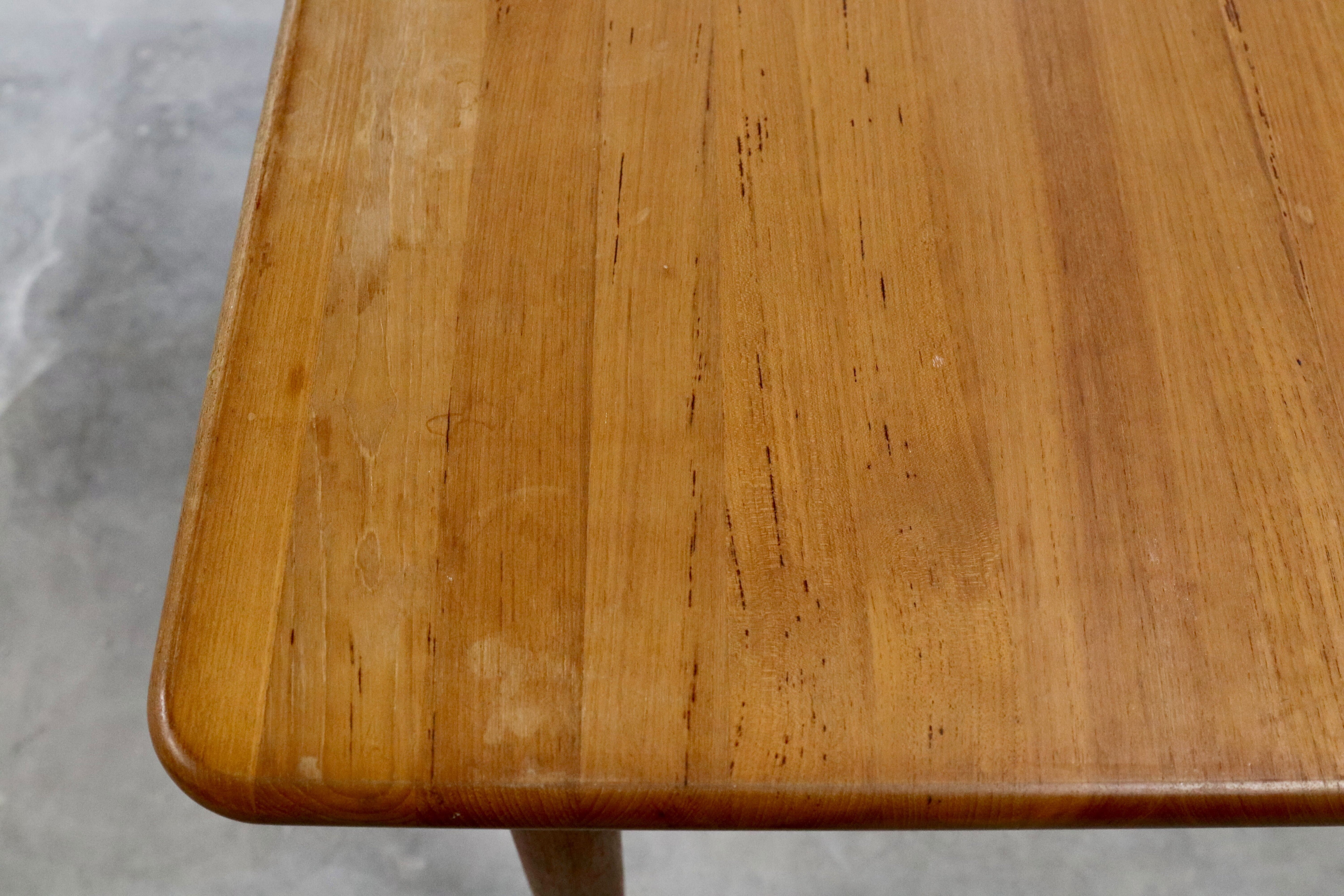 GMHK395○北欧スタイル チーク無垢材 エクステンション 伸長式 ダイニングテーブル 北欧ヴィンテージ ヴィンテージ デンマーク