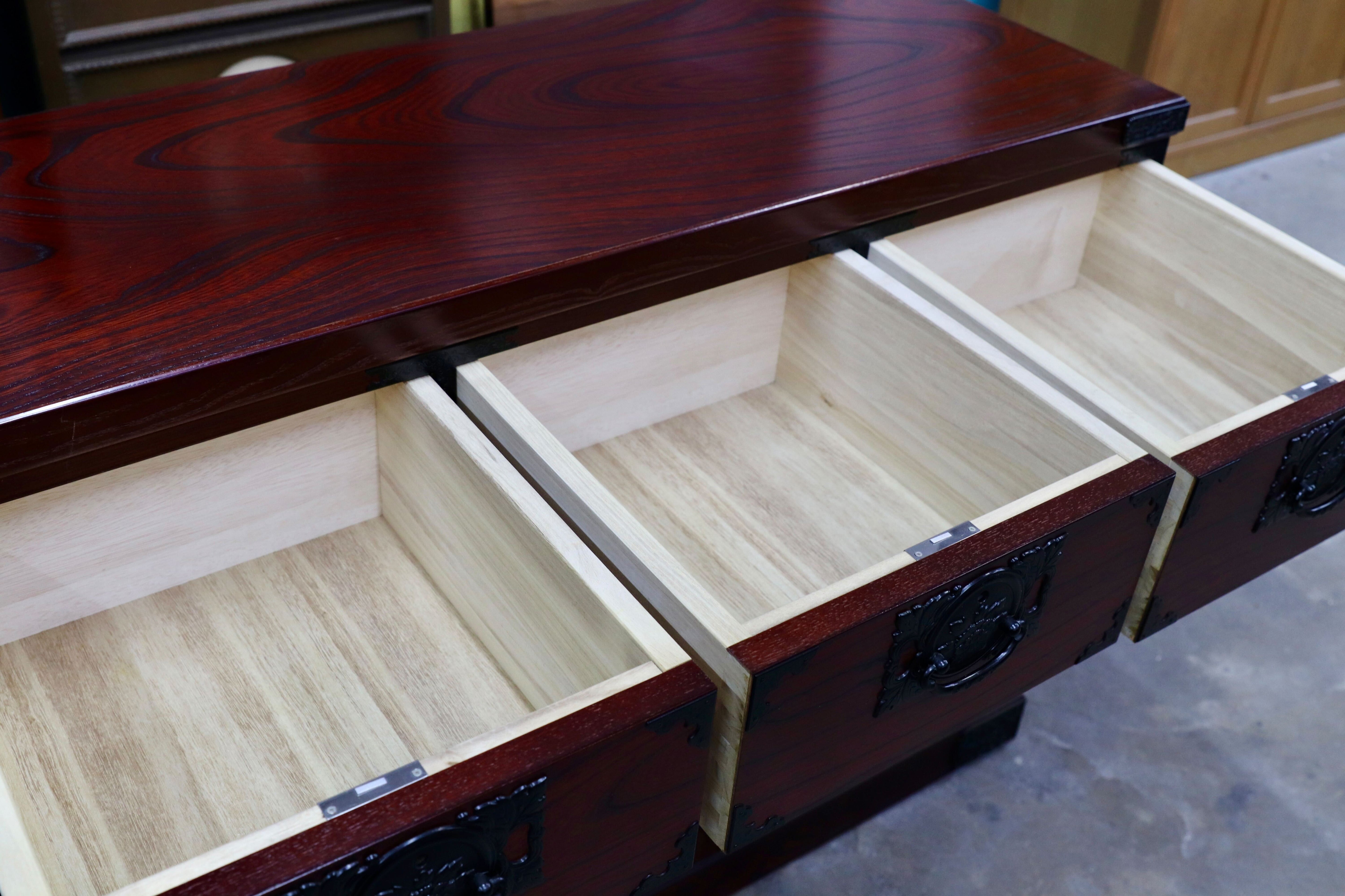 GMIH510○飛鳥工芸家具 欅箪笥 整理箪笥 和箪笥 民芸家具 4段箪笥 和家具 レトロ