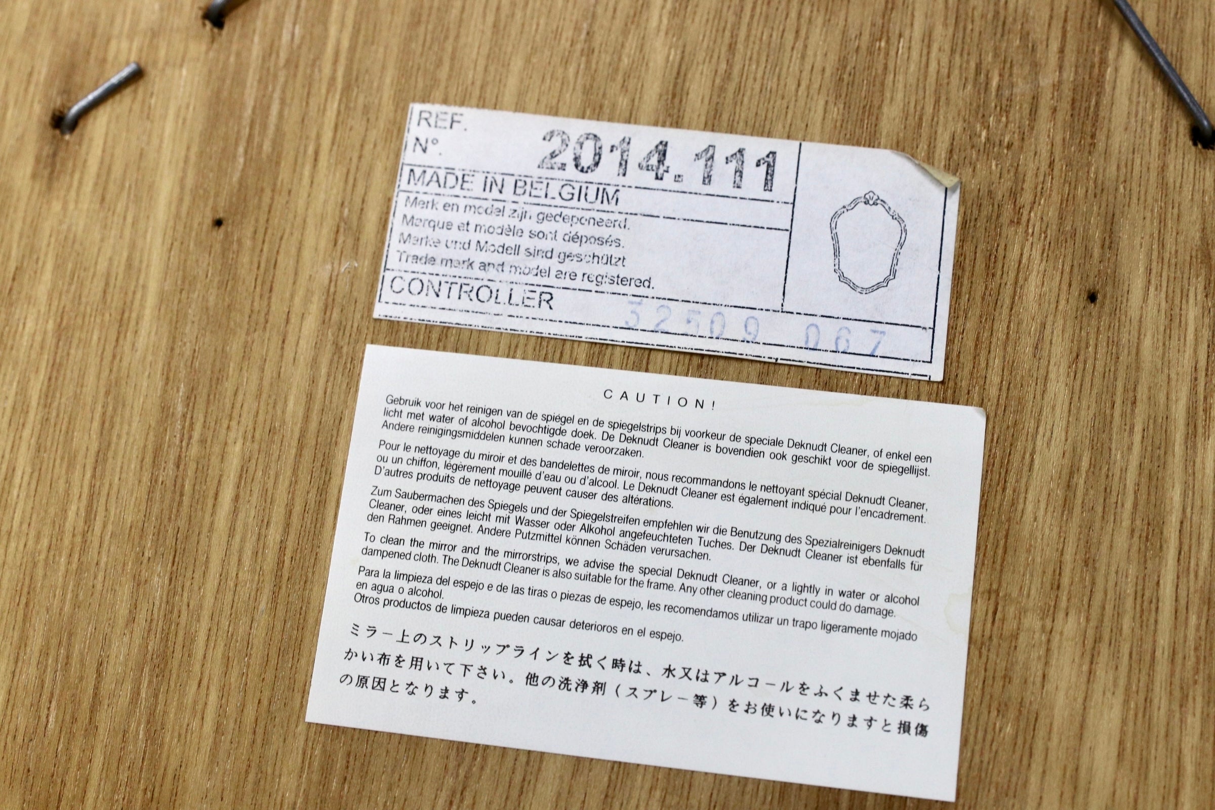 GMJS234C○Jan Deknudt / デクヌート 2014.111 ウォールミラー 壁掛け鏡 ゴールド ベルギー製 クラシック ロココ調 稀少 参定価約7万