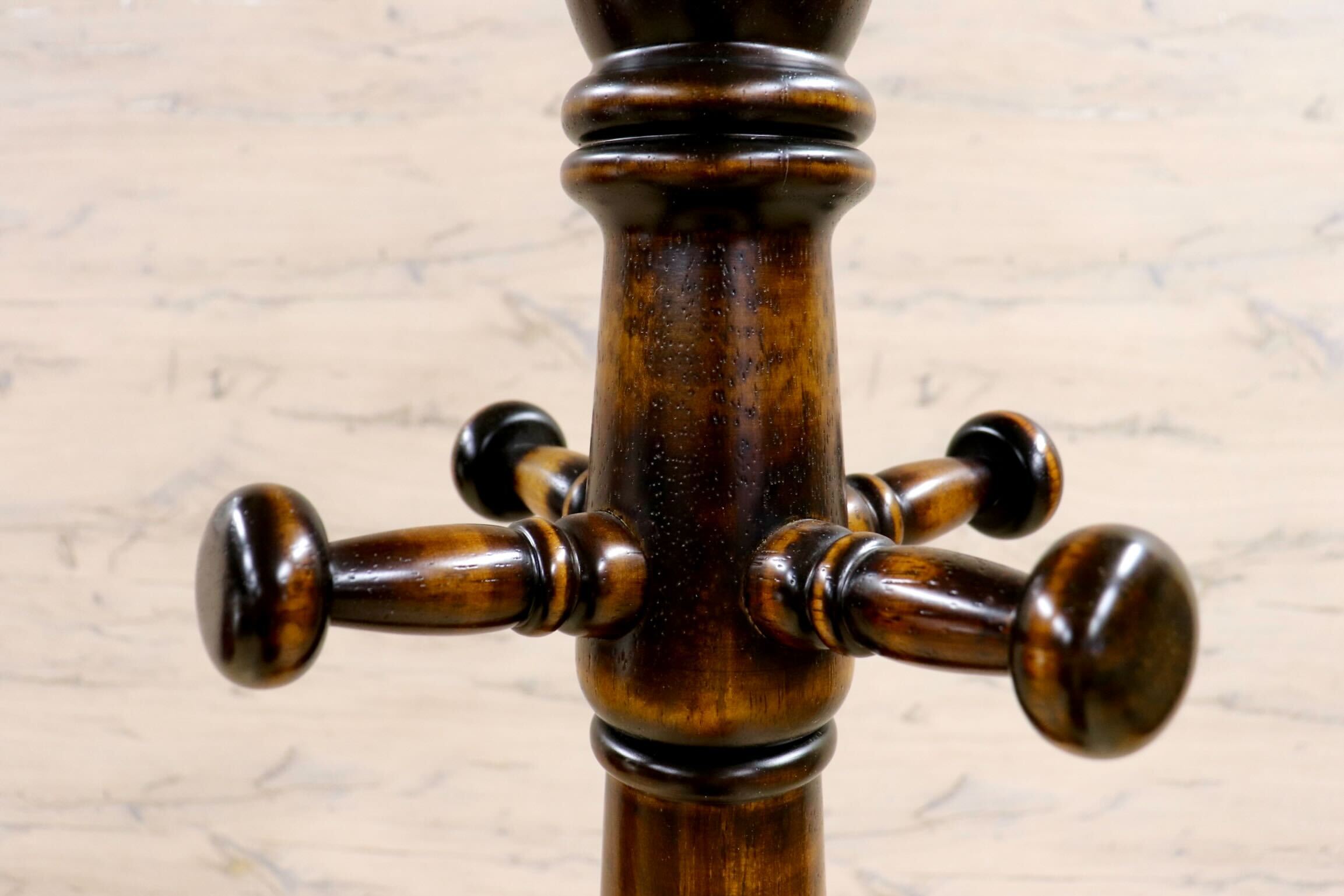 GMIK548○木製コートハンガー ポールハンガー 帽子掛け カントリー レトロ ヴィンテージ