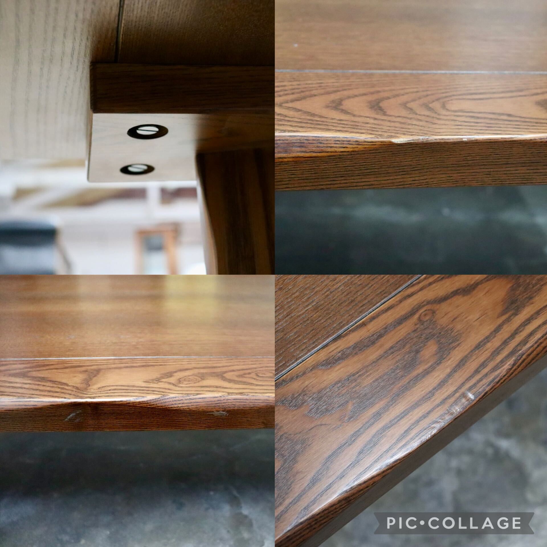 GMIH494A○工房家具 和モダン ダイニングテーブル 食卓テーブル 作業台 タモ材 和家具 店舗什器 ローテーブル リビングテーブル 美品