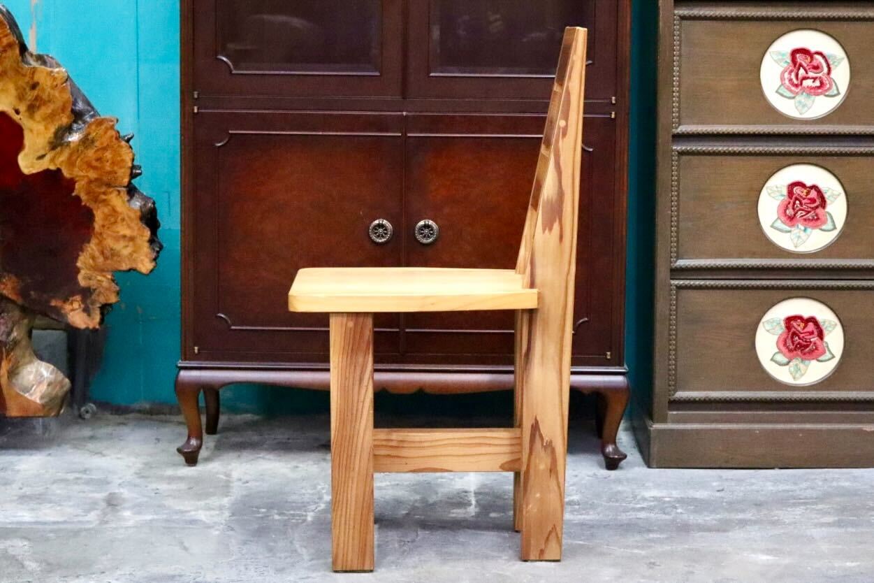 GMIH356B○工房家具 ダイニングチェア アームレスチェア 椅子 スツール ウッド 木製 無垢材 カントリー レトロ