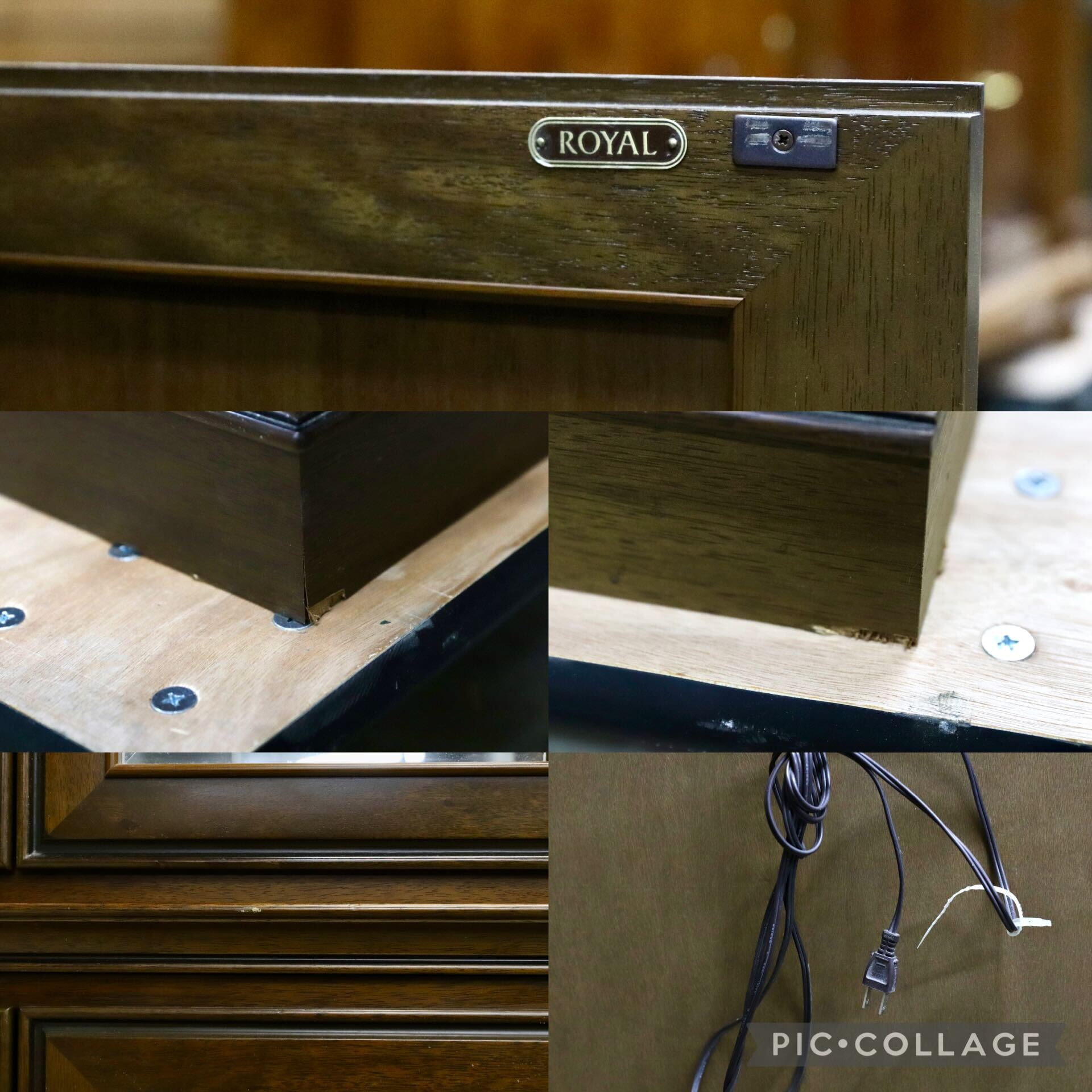 GMIK628B○maruni / マルニ ROYAL ロイヤル キャビネット 飾り棚 クラシック キュリオケース 定価約64.3万