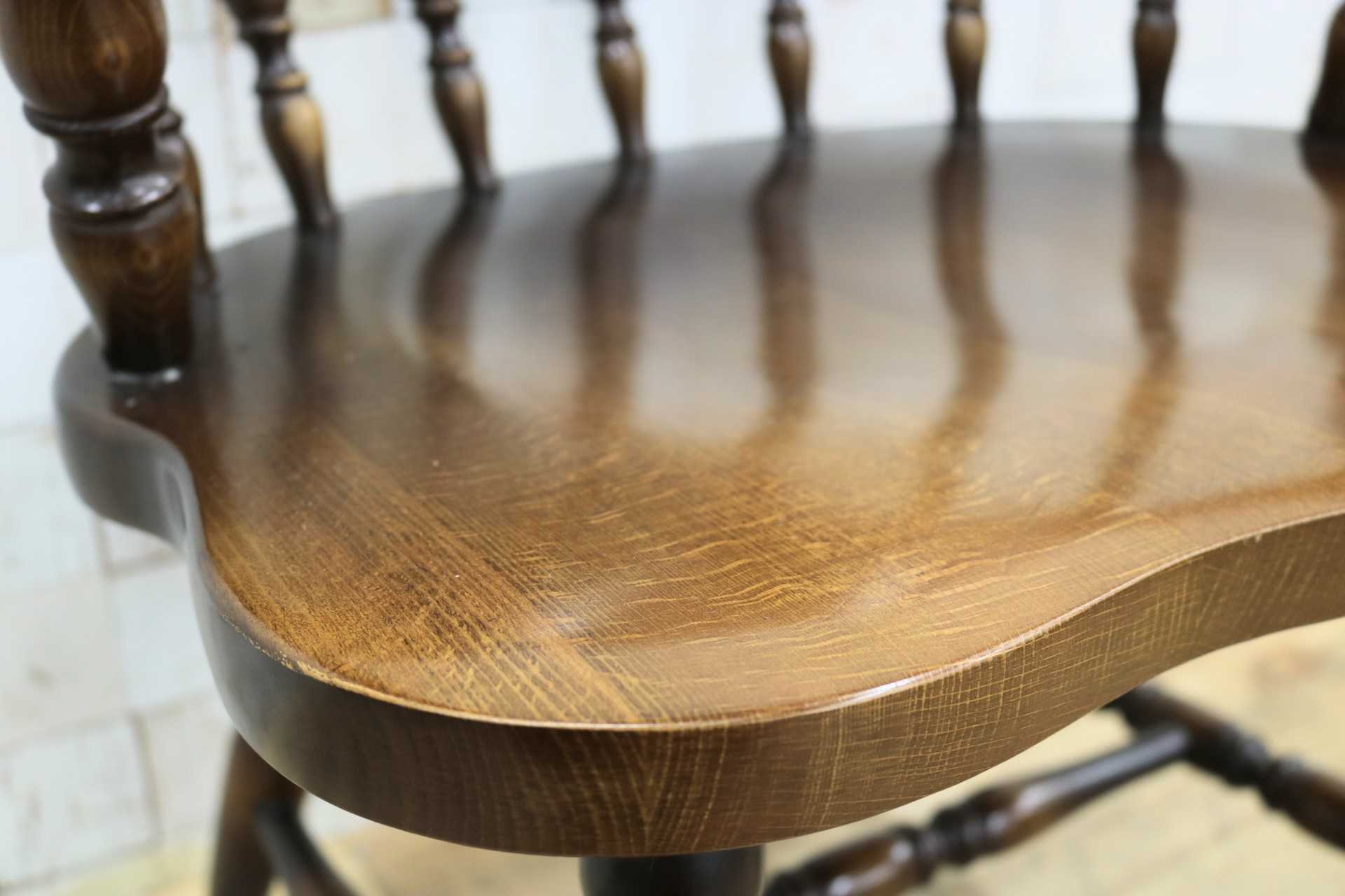 GMIS541A○飛騨産業 / HIDA キツツキ ウィンザーチェア ダイニングチェア アームチェア 椅子 カントリー レトロ 無垢 国産家具