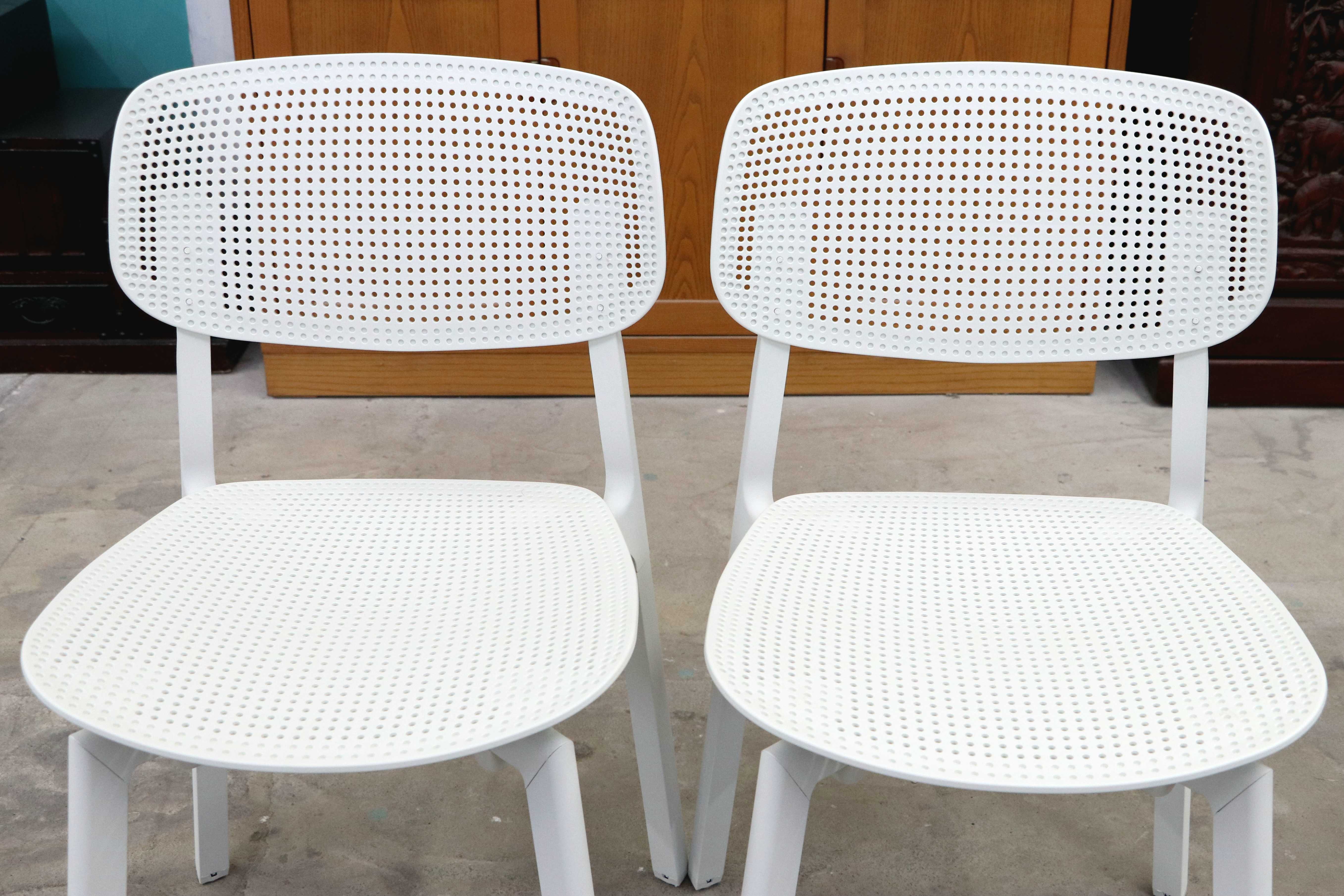 GMIS275B○KRISTALIA / クリスタリア COLANDER ダイニングチェア 椅子 2脚セット スタッキング モダン イタリア 白 展示品 定価約10万