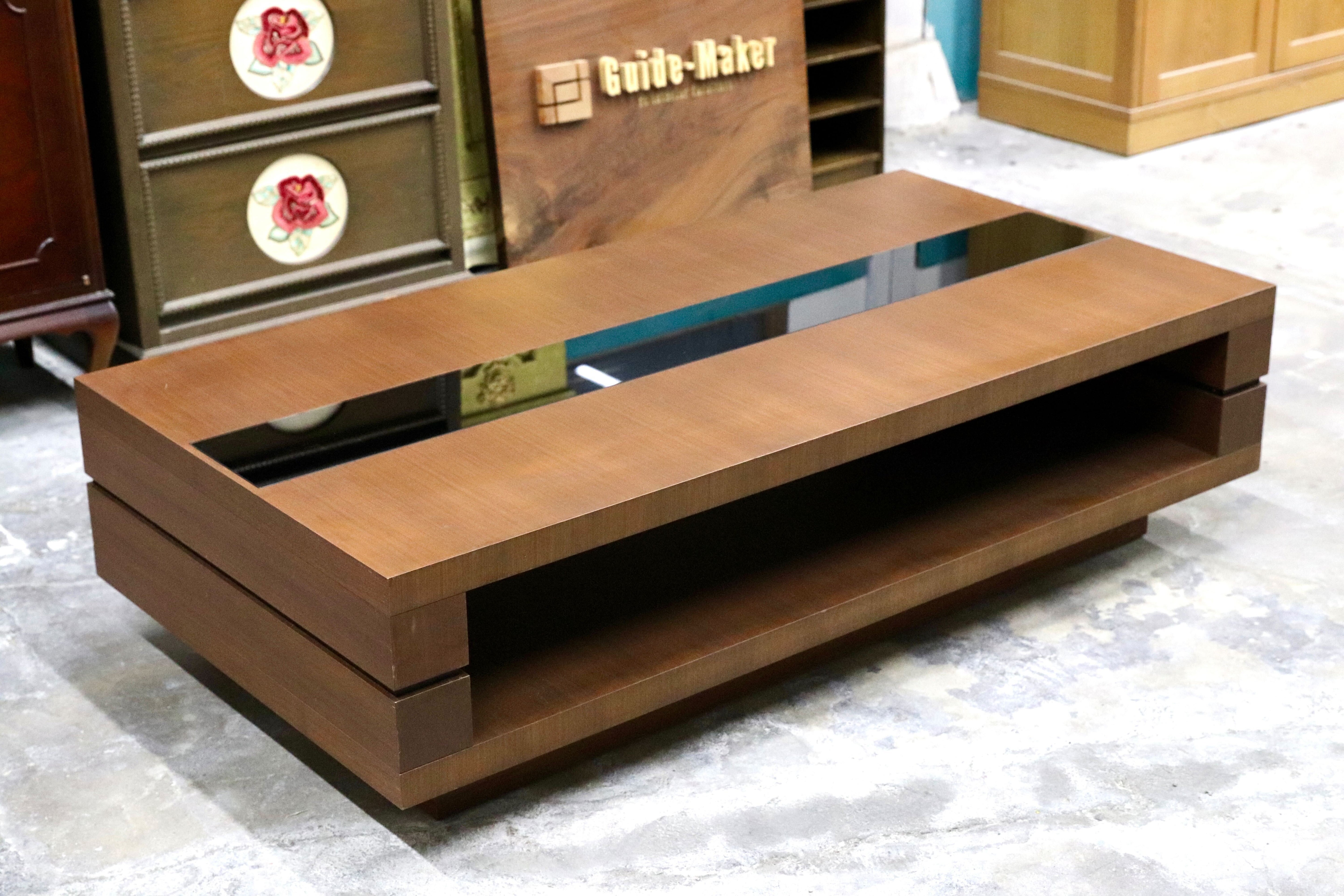 GMIH532C○冨士ファニチア / FUJI FURNITURE ウォールナット ガラス 