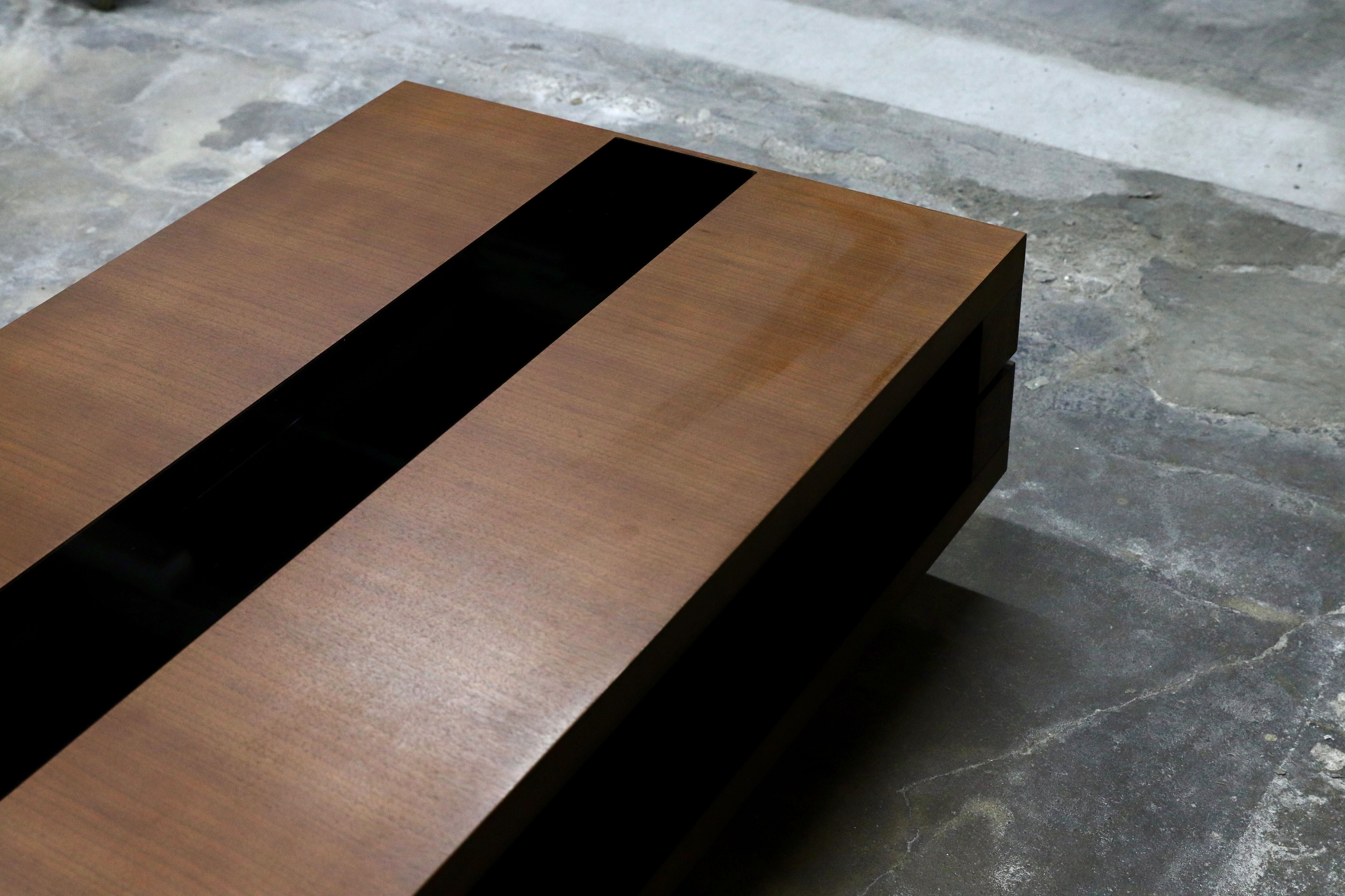 GMIH532C○冨士ファニチア / FUJI FURNITURE ウォールナット ガラス 