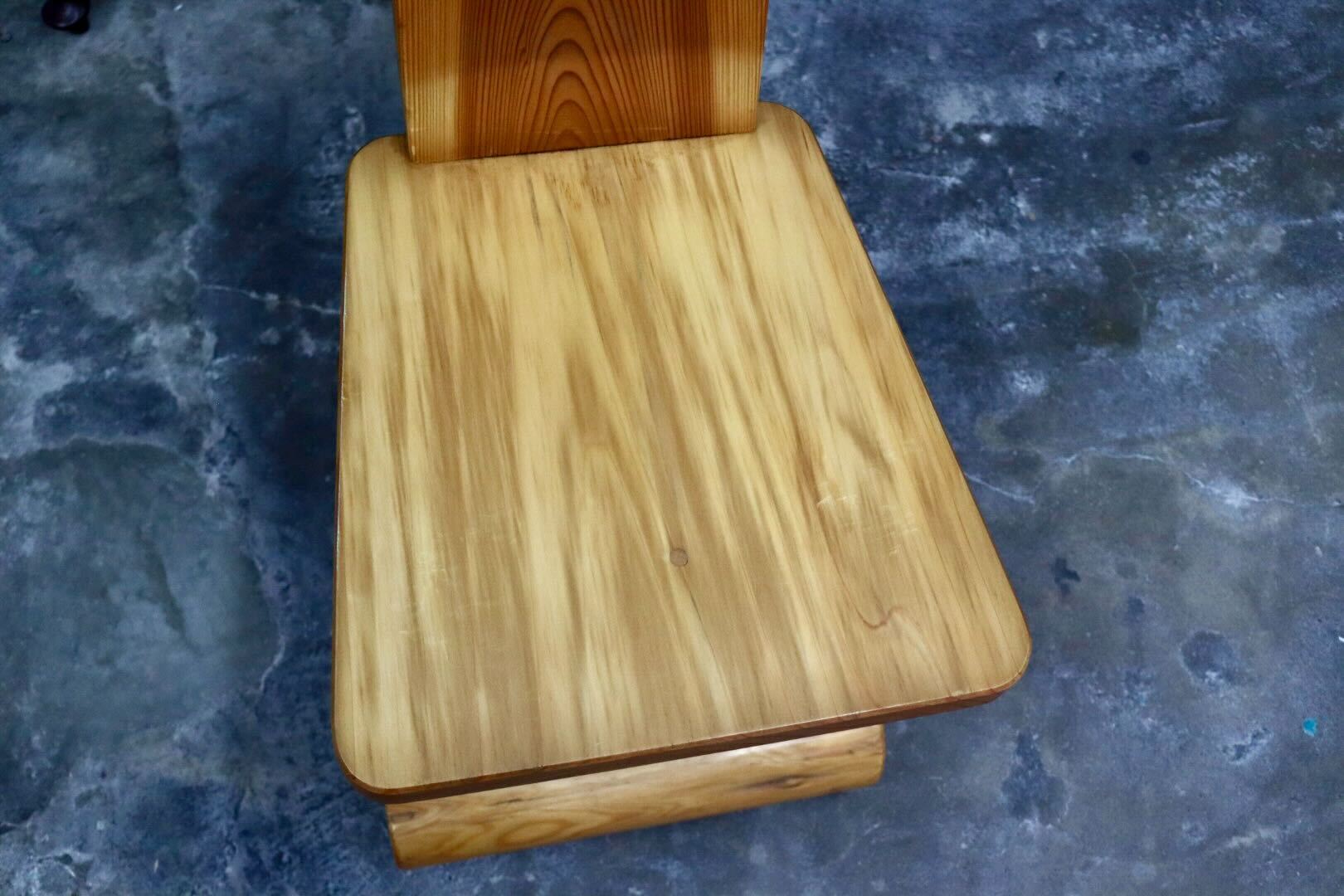 GMIH356D○工房家具 ダイニングチェア アームレスチェア 椅子 スツール キャスター ウッド 木製 無垢材 カントリー レトロ